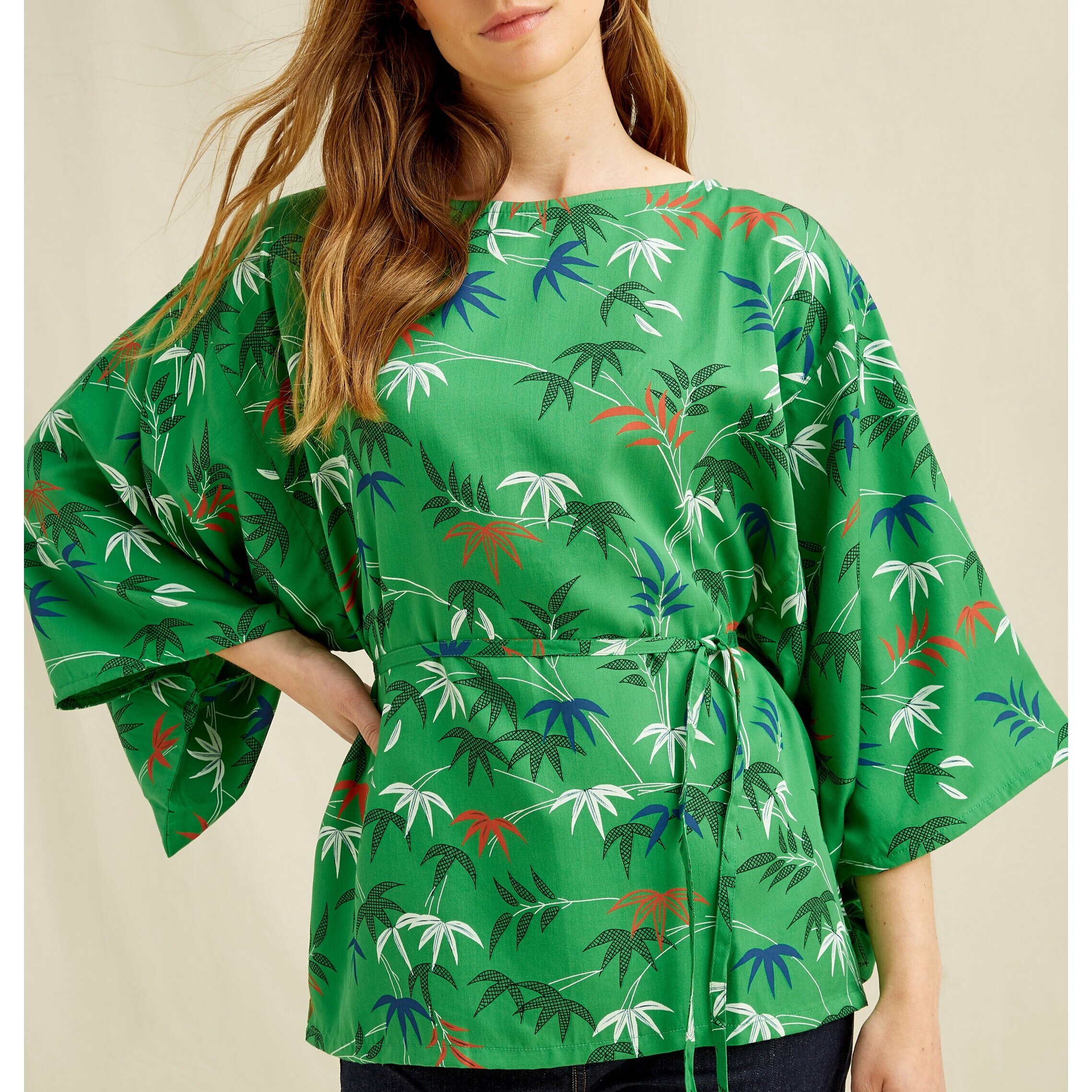 V&A Bamboo Print Top Image from People Tree