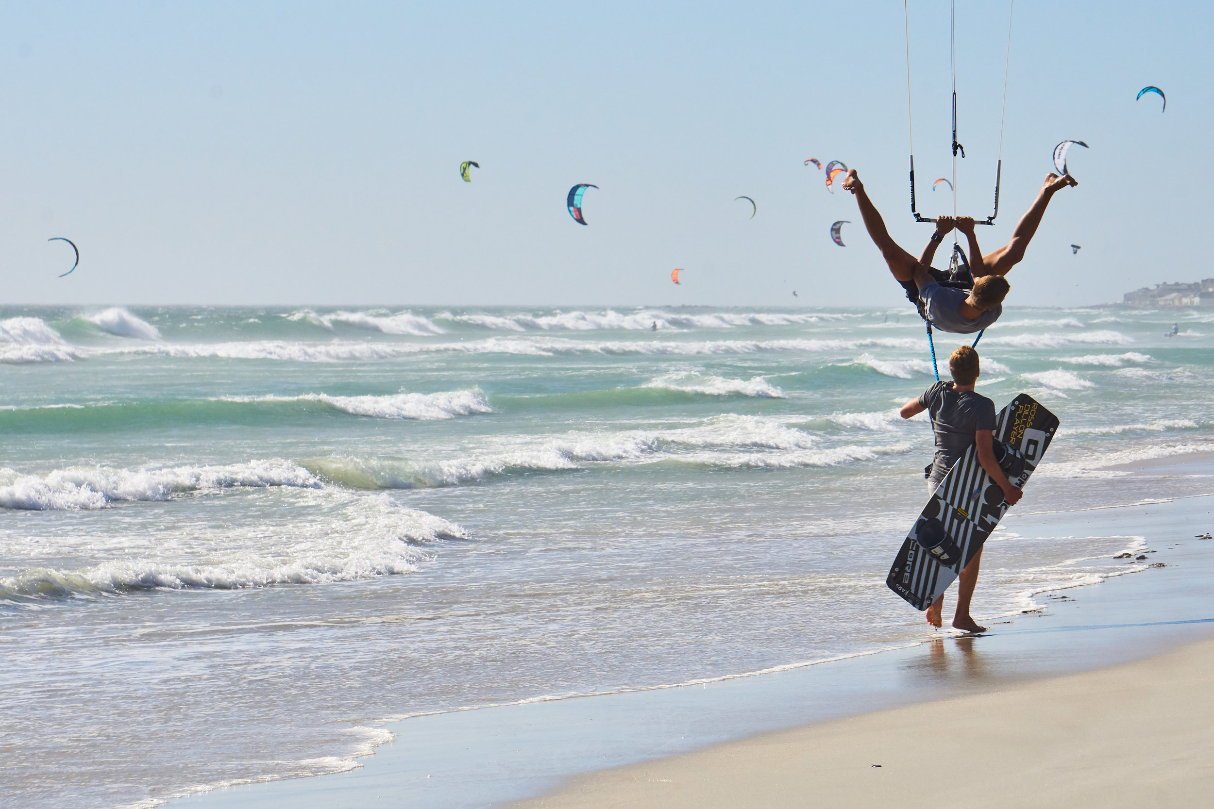 Playful Kitesurfers, Capetown, South Africa