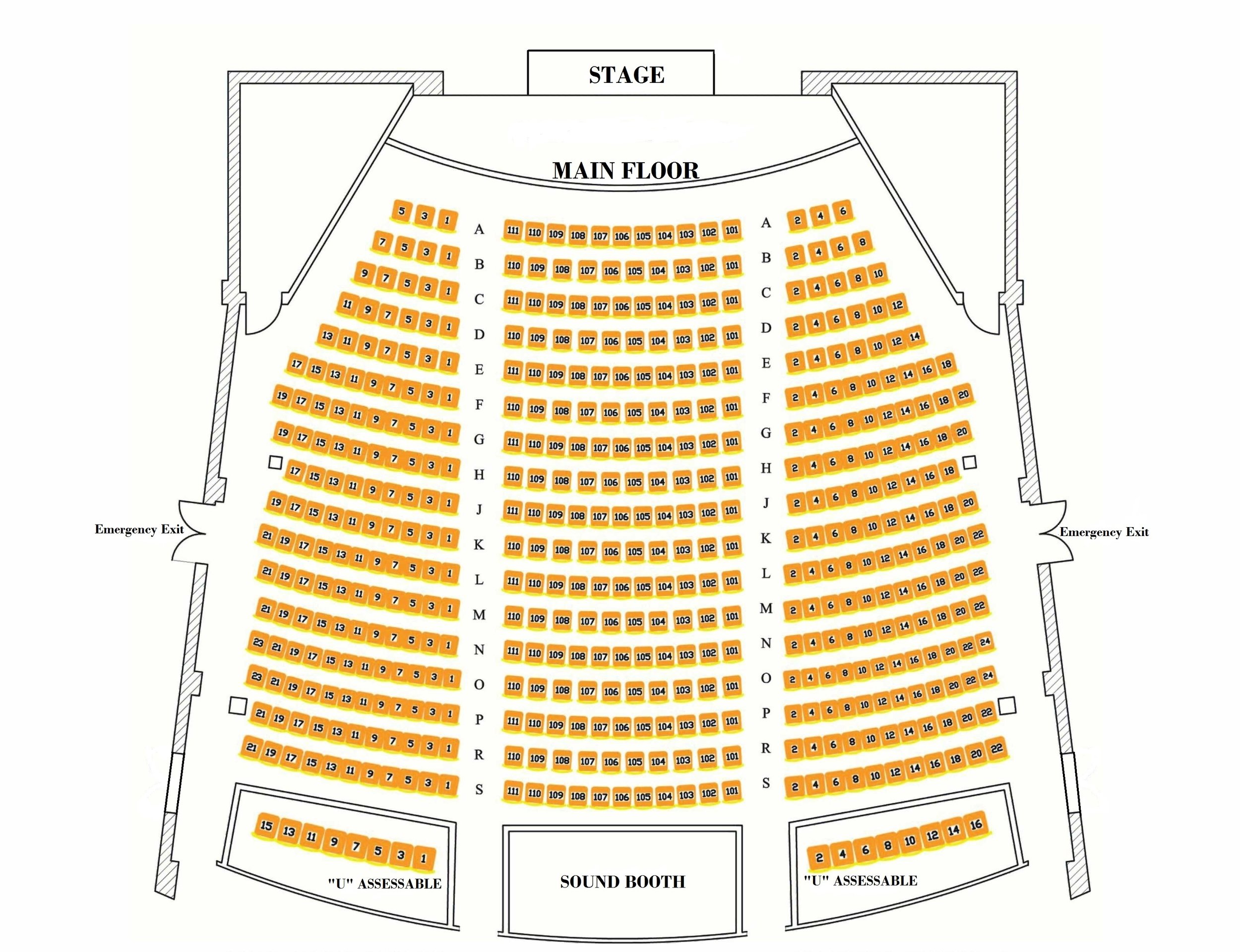 Theater Of The Clouds Seating Chart