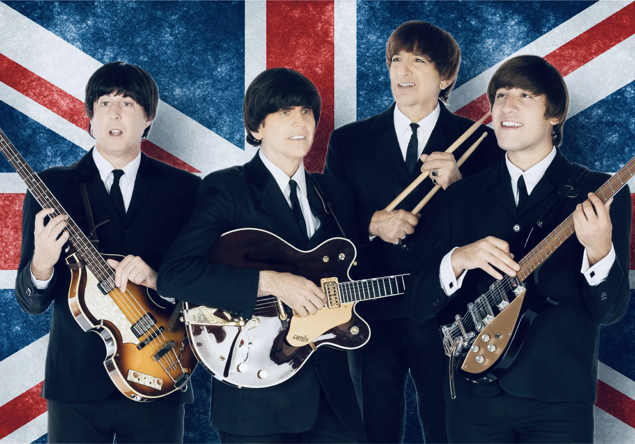 LL Early Beatles with flag.jpg
