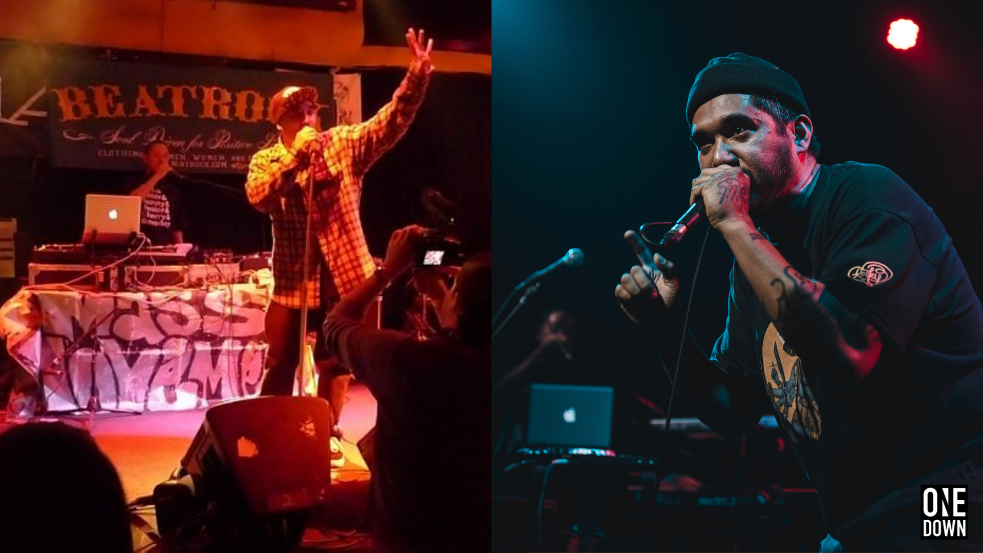 Bambu DePistola, President of Beatrock Music, performing at the Launch in 2009 (left) and at the 10-Year Anniversary Festival in 2019 (right). Left Photo from Beatrock Music | Right Photo by @davidregoso