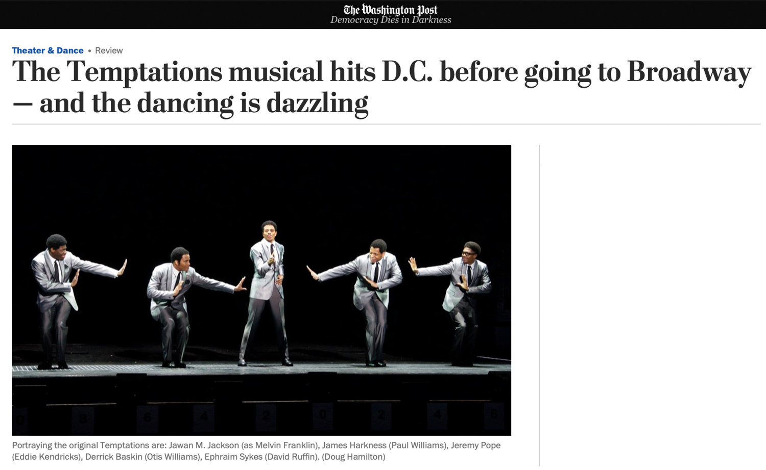 Ain't Too Proud - Washington Post Review