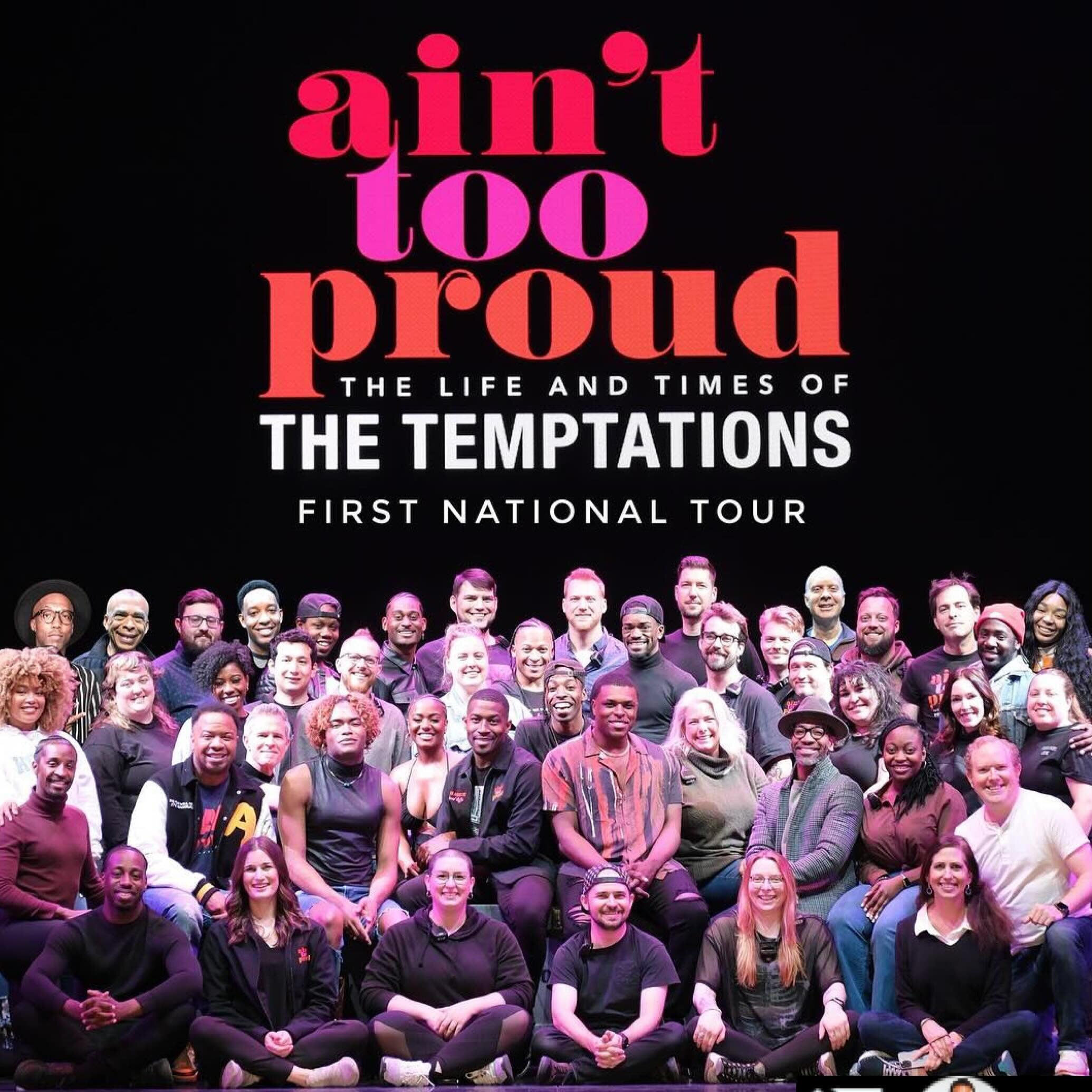 Wishing the @ainttooproudmusical National Tour a phenomenal farewell performance. This incredibly talented cast has been touring  the USA for 21/2years wowing audiences everywhere and sharing the legendary story of the  #thetemptations in this Tony A