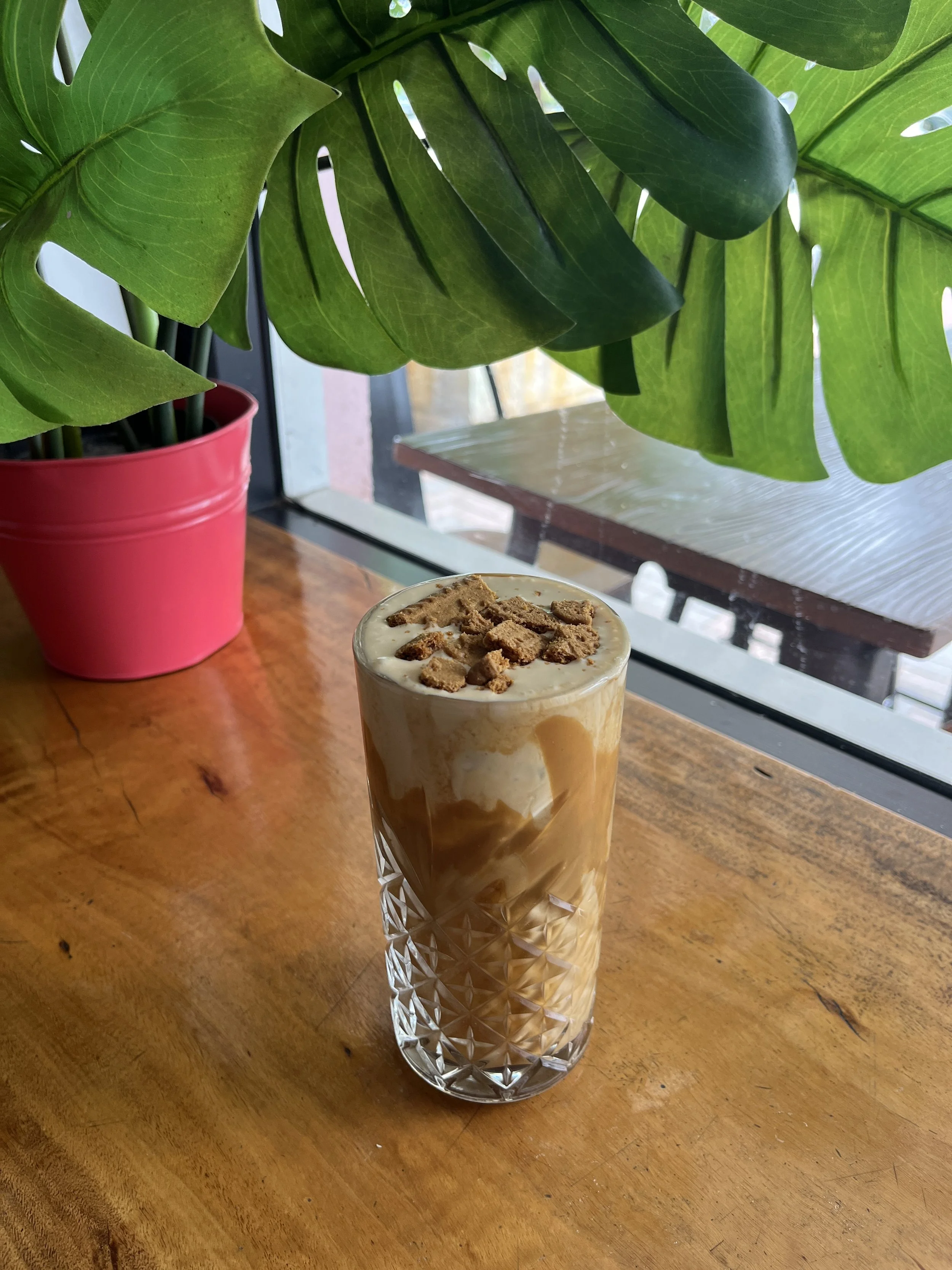 Biscoff iced latte