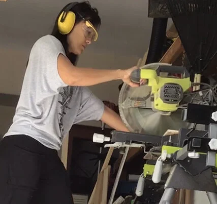 I love the power of my miter saw!