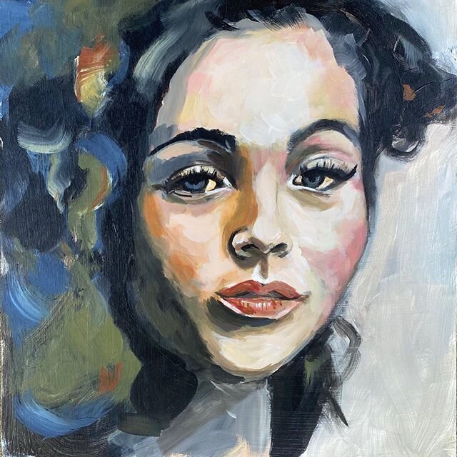 Another beautiful face.
.
#acrylicportraitpainting #portraitartistofinstagram #lorifowlerstudio #createeveryday #onmystudiotable