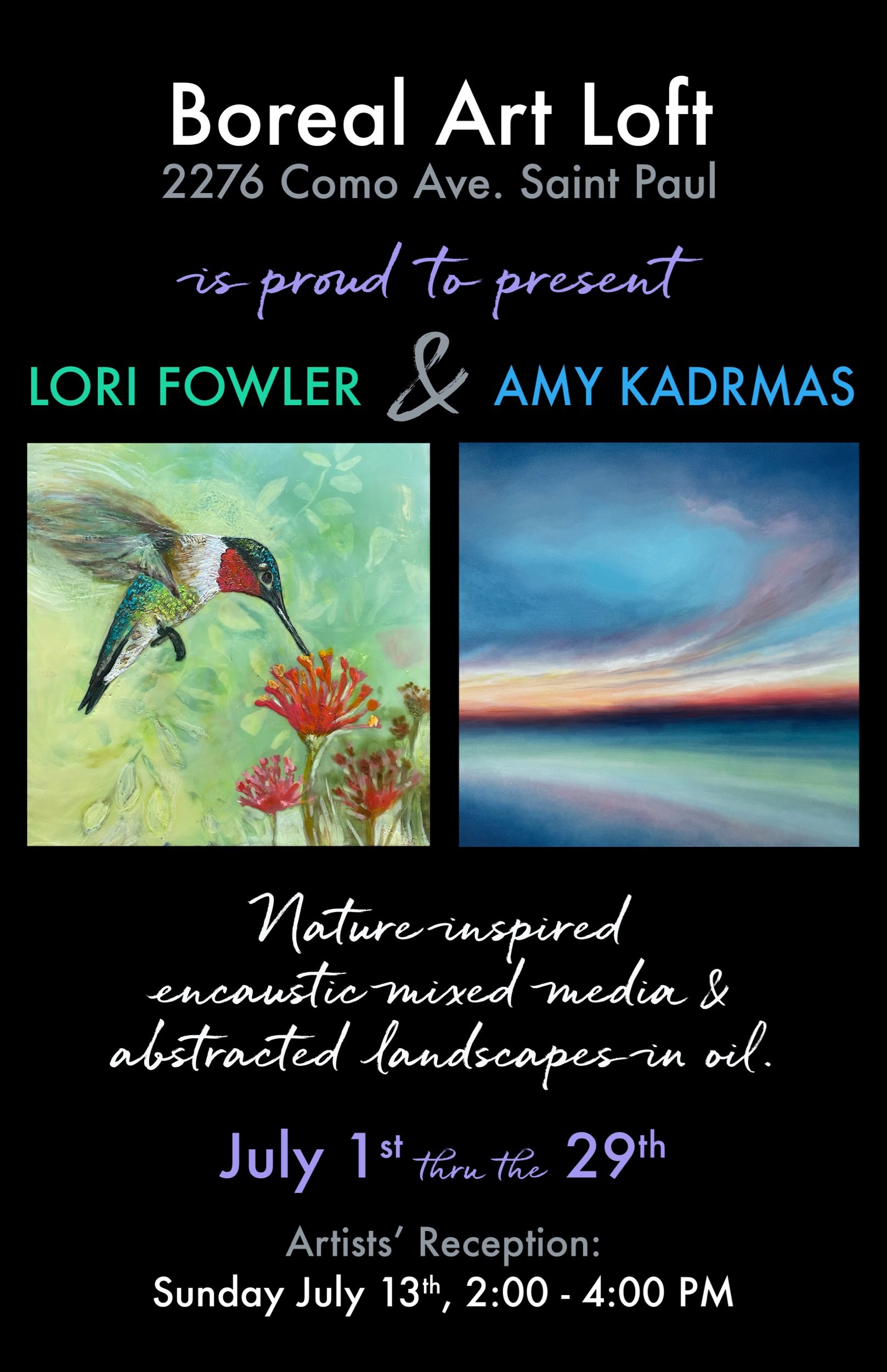 Boreal Art Loft month-long exhibit