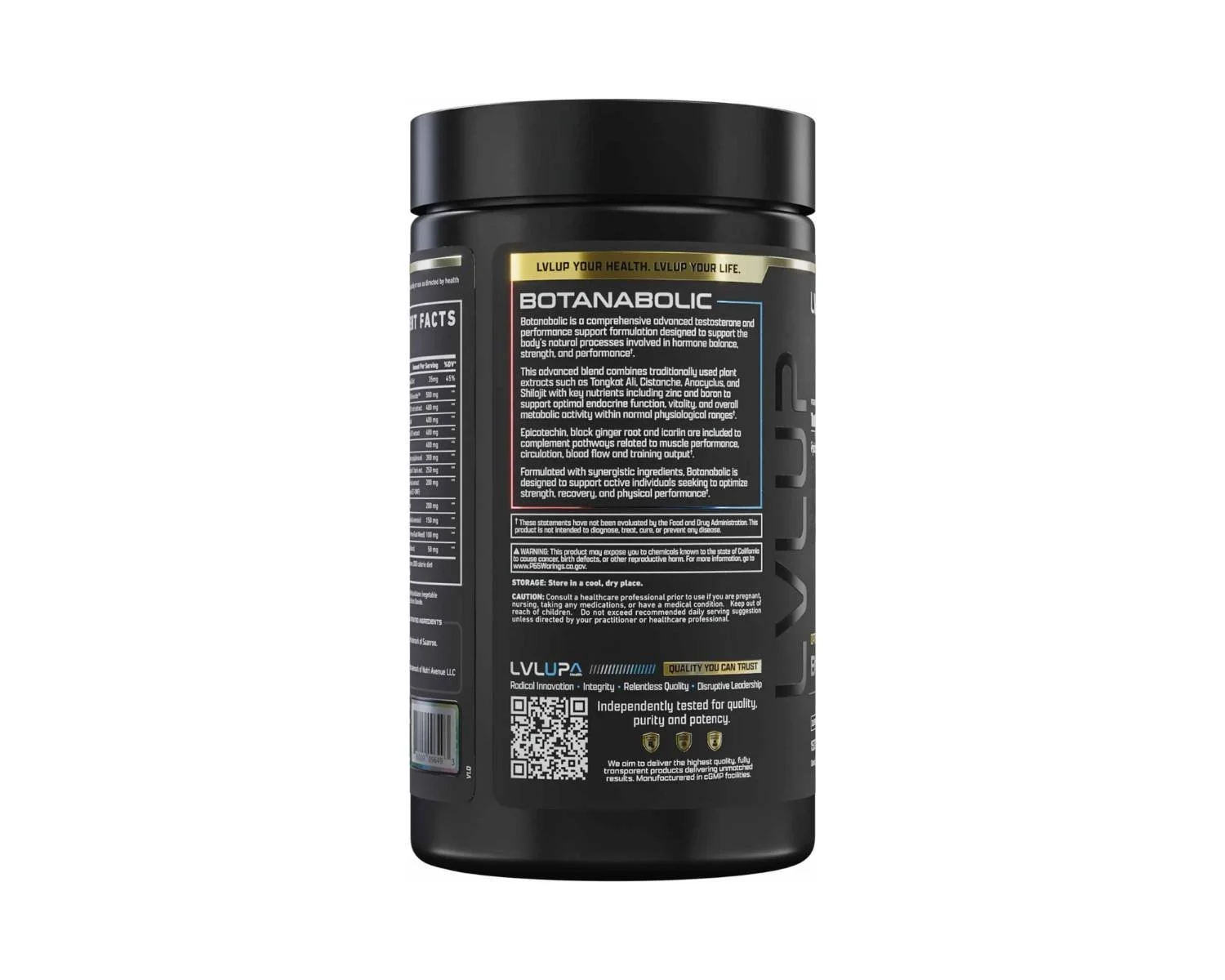 LVLUP Botanabolic testosterone supplement label.jpg