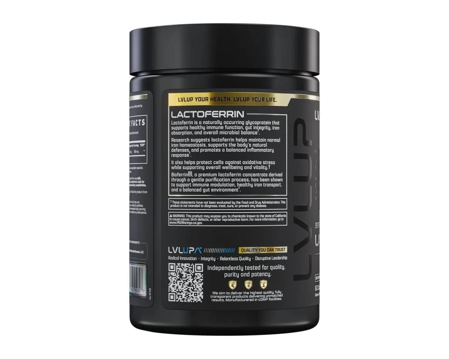 LVLUP Lactoferrin Australia supplement facts.jpg