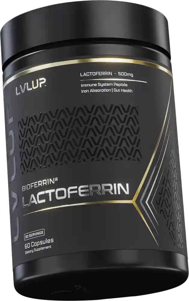 LVLUP Bioactive Lactoferrin supplement bottle