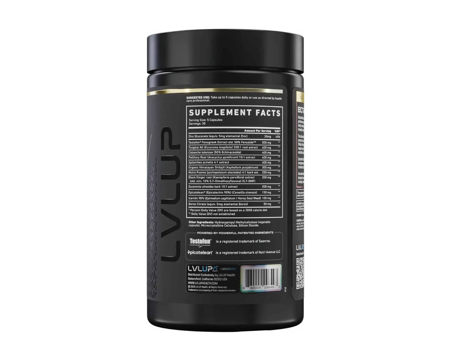 LVLUP Botanabolic testosterone supplement australia supplement facts.jpg