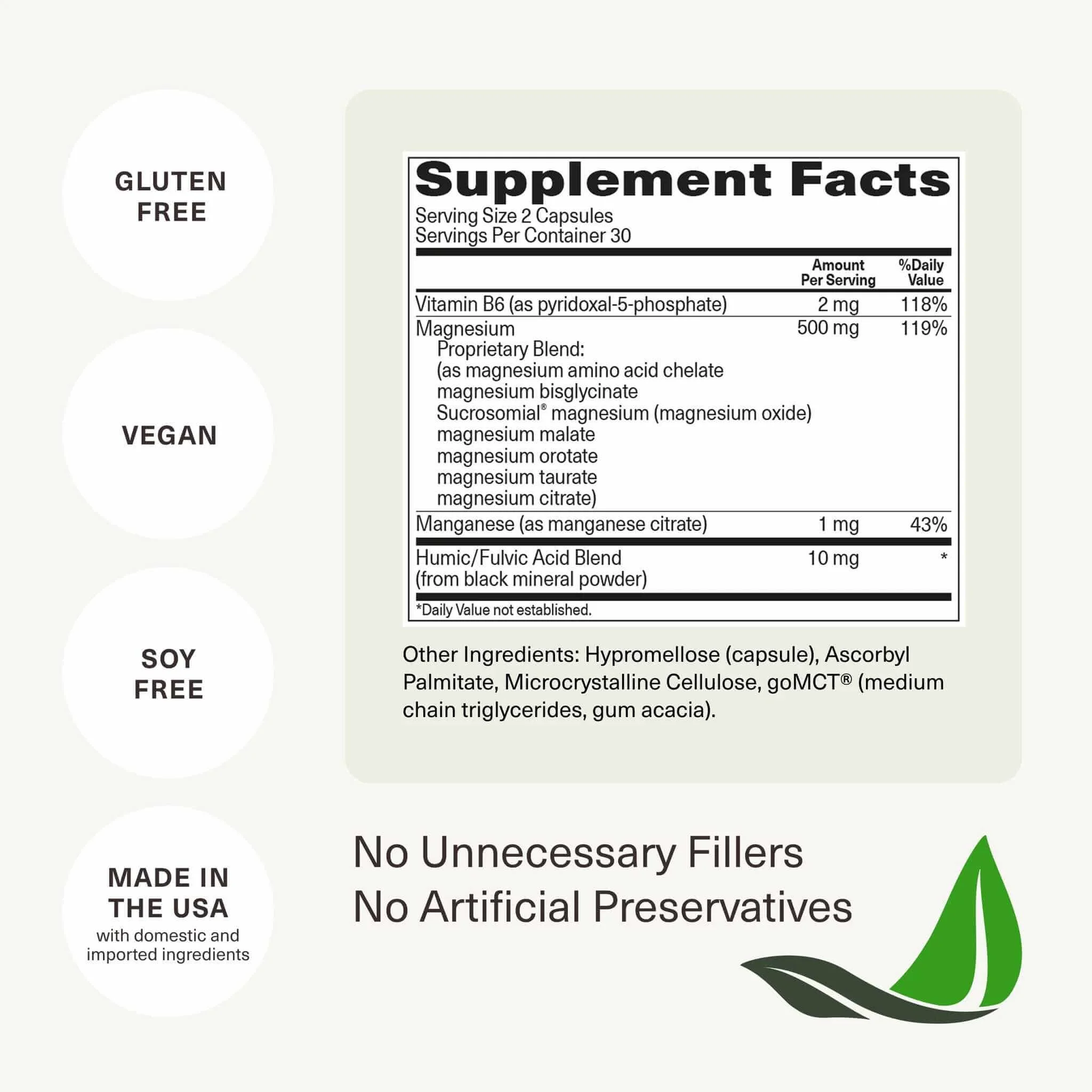 bioptimizers Australia Magnesium Breakthrough rebrand supplement facts.jpeg