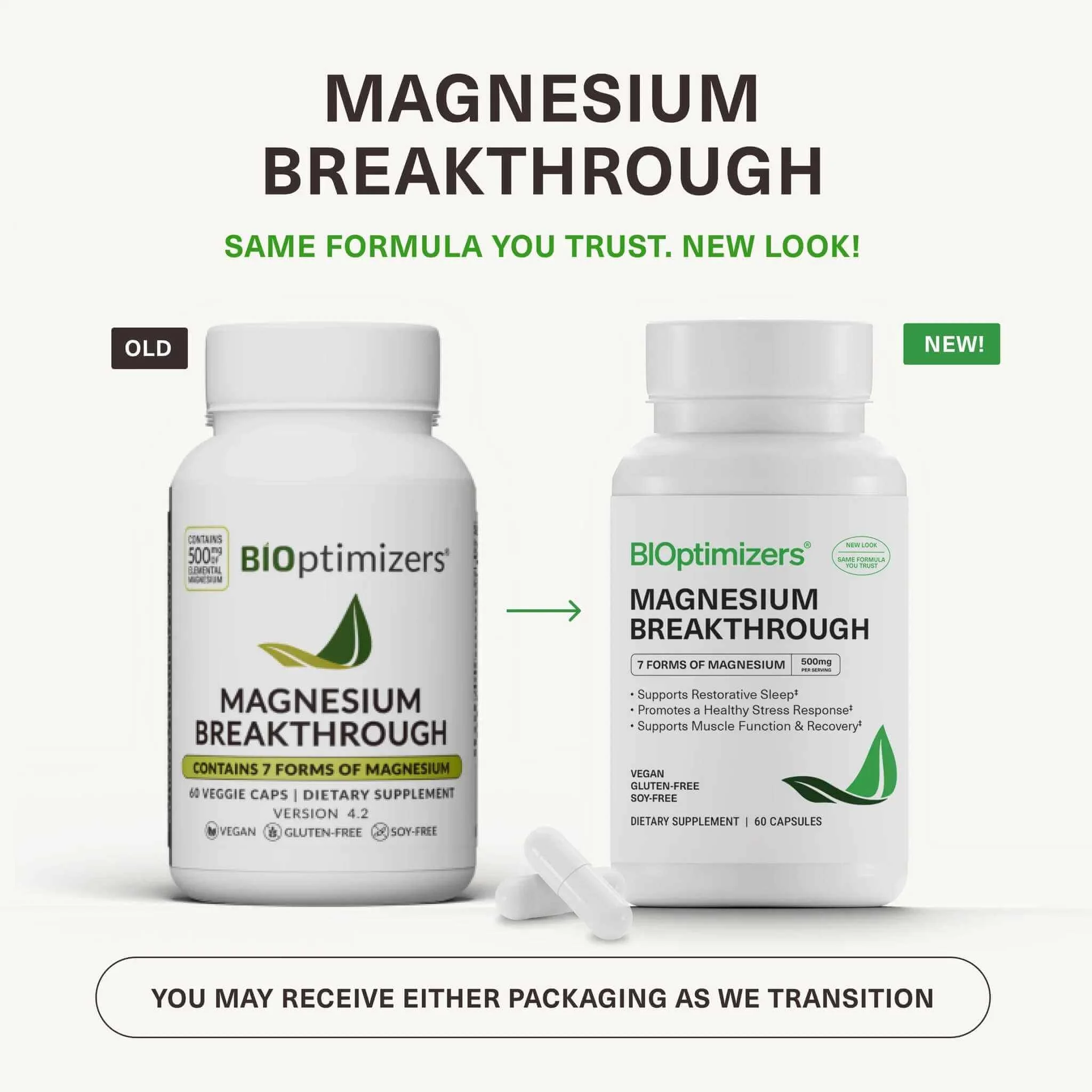 bioptimizers Australia Magnesium Breakthrough rebrand bottle comparison.jpeg