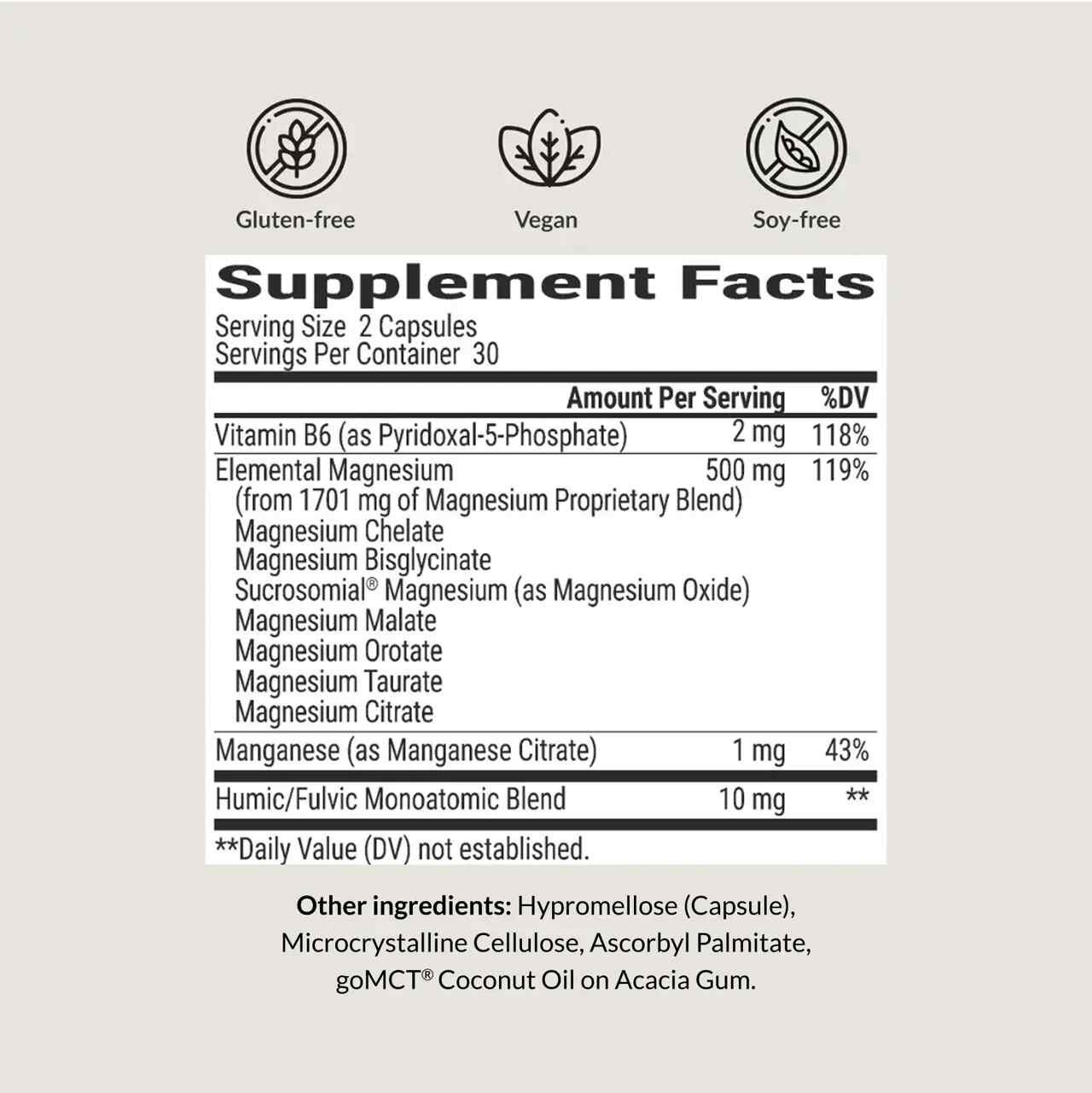 BiOptimizers Magnesium Breakthrough Supplement Facts Version 4.2.jpeg