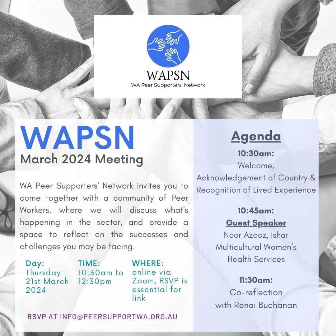 Events — WA Peer Supporters' Network