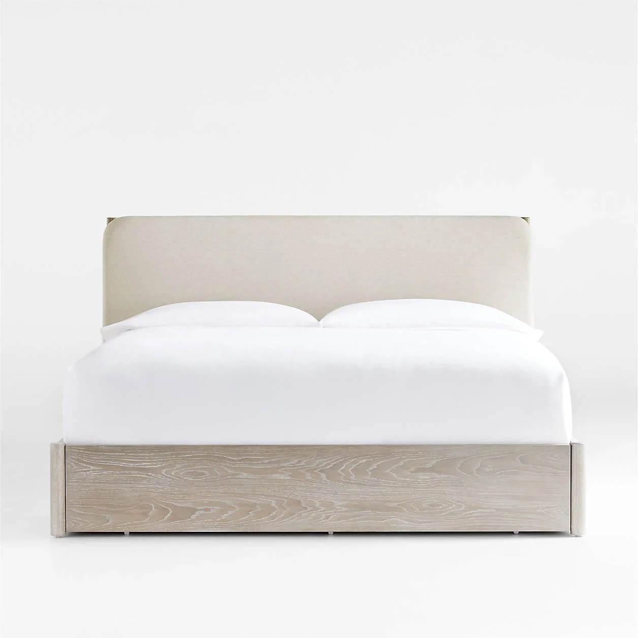 Casa King White Storage Bed with Outlet