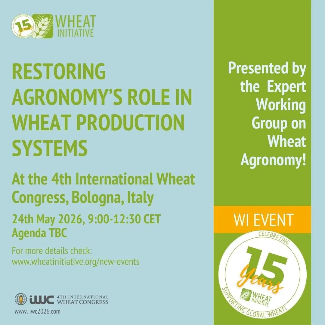Restoring agronomy’s role in wheat production systems at 4th International Wheat Congress, Bologna, Italy