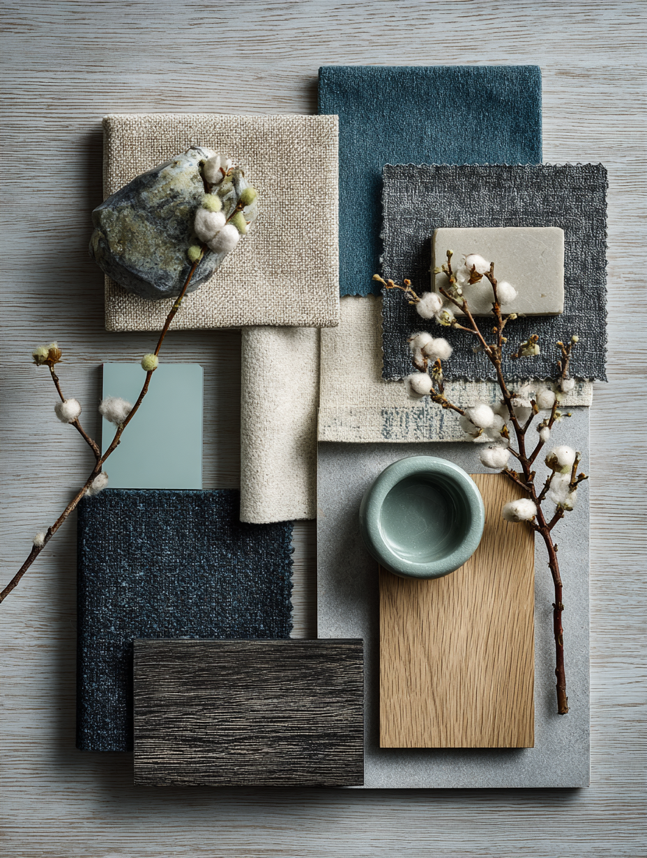 Interior design moodboard