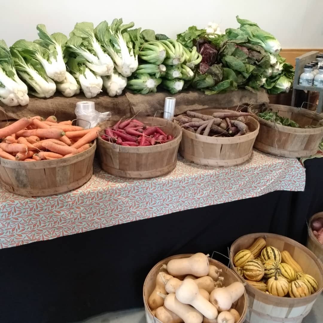 Super excited to be back at @farmfreshri wintertime market. We are here every Saturday from 9-1 #10simsave in Providence. We have a great selection of veggies, eggs and maple syrup.