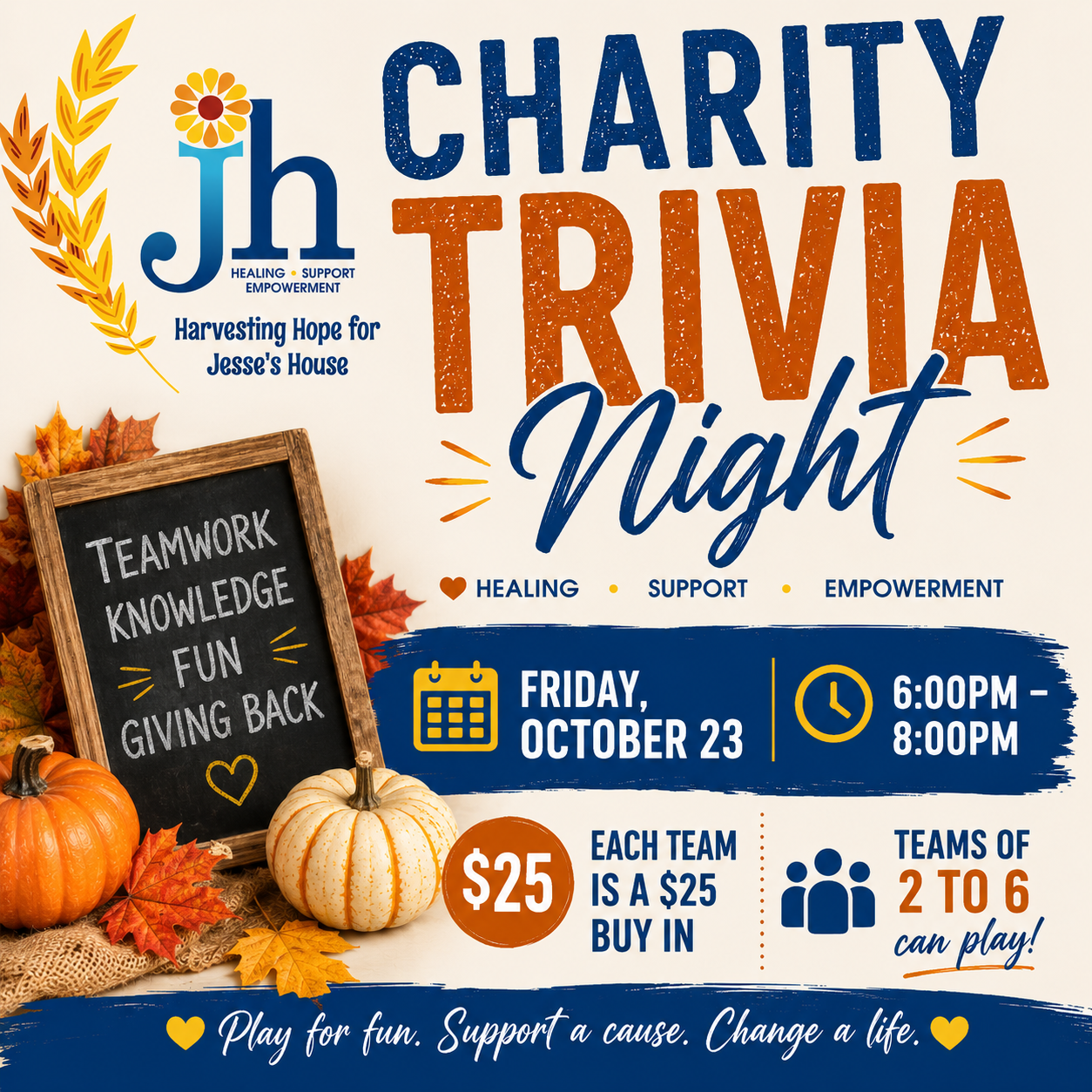 Charity Trivia Night | Harvesting Hope for Jesse's House