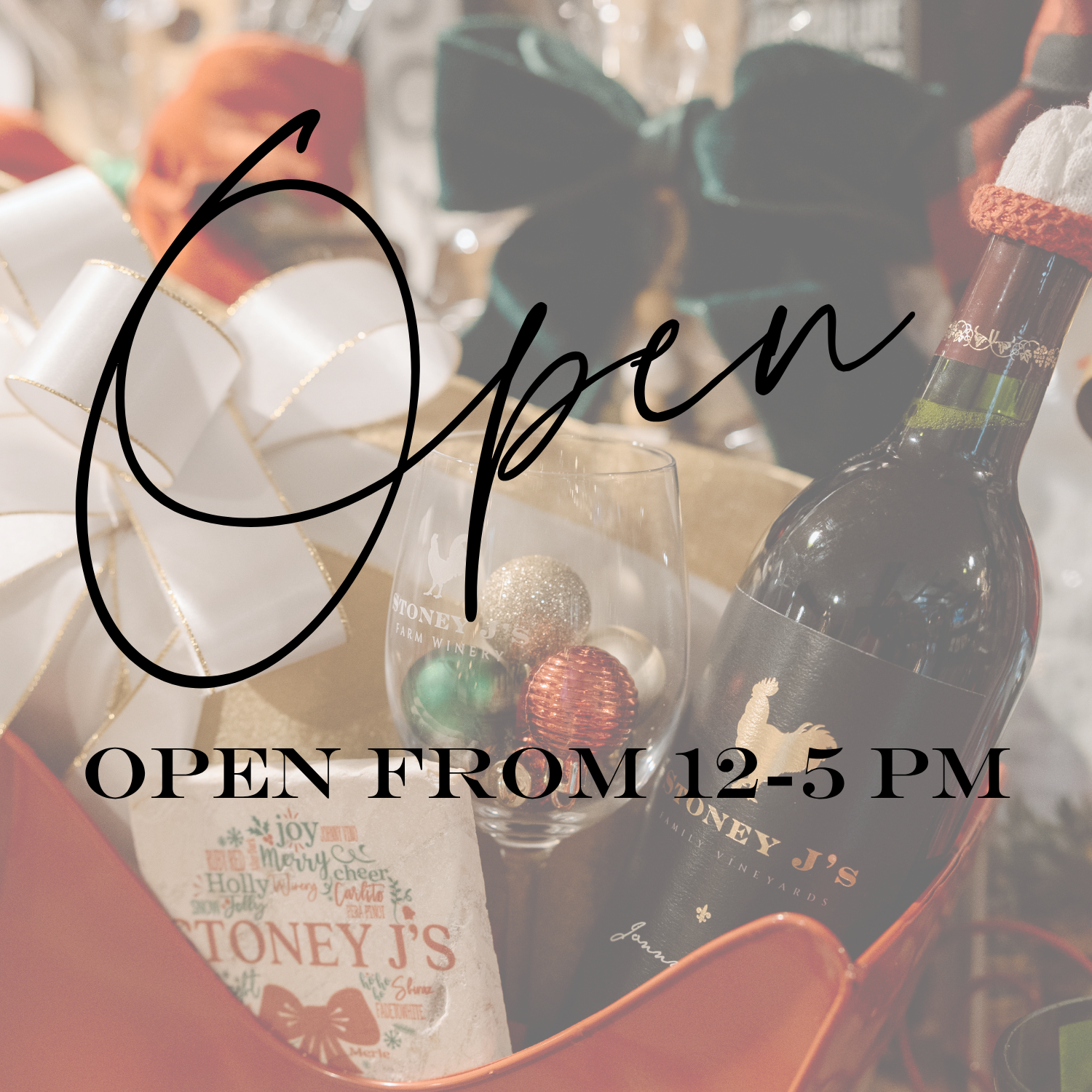 OPEN - Christmas Hours