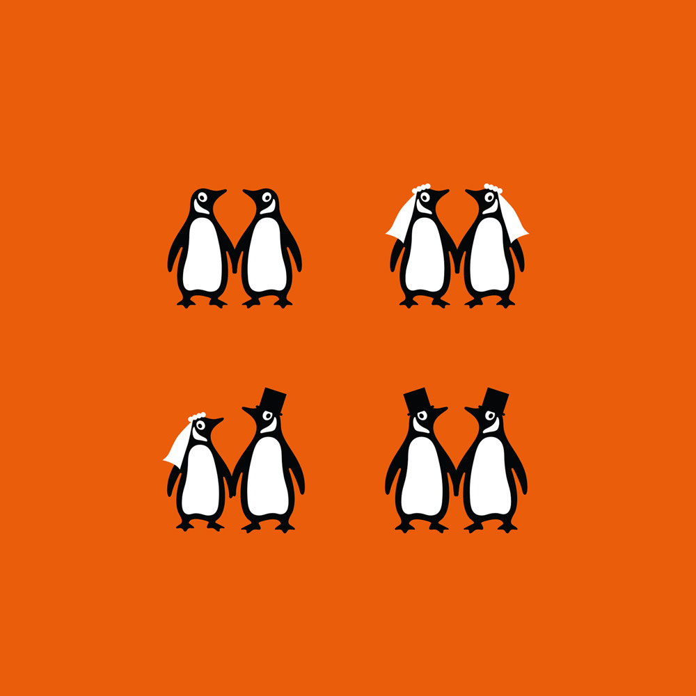 Penguin Book wedding Order of Day Print — Origami Fox