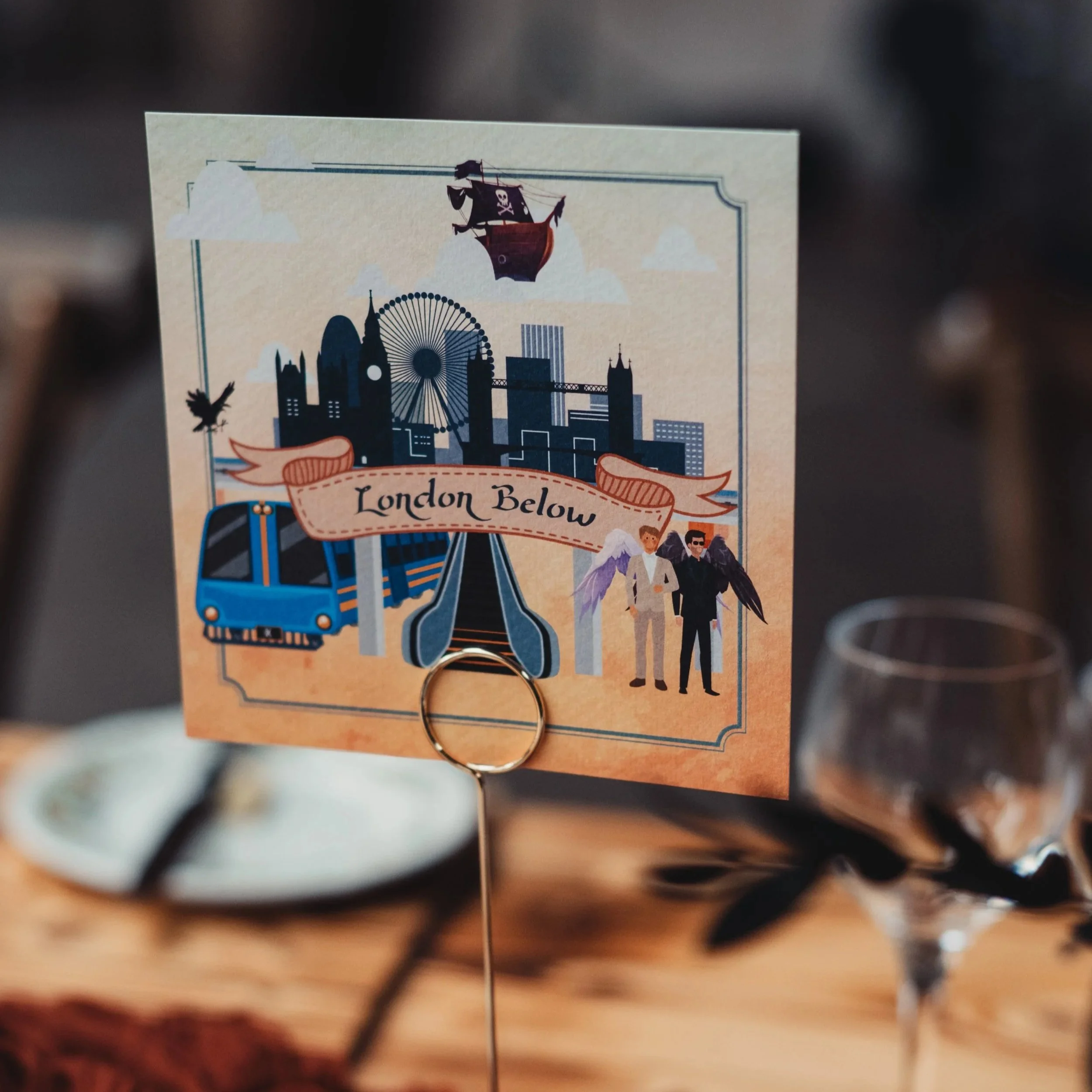 Bespoke Fantasy Map Table Name Cards