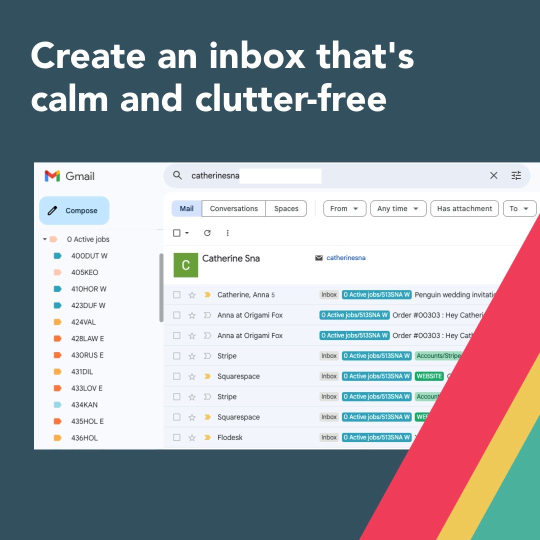 Create an inbox that's calm and clutter-free