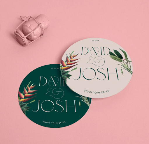Personalised coasters