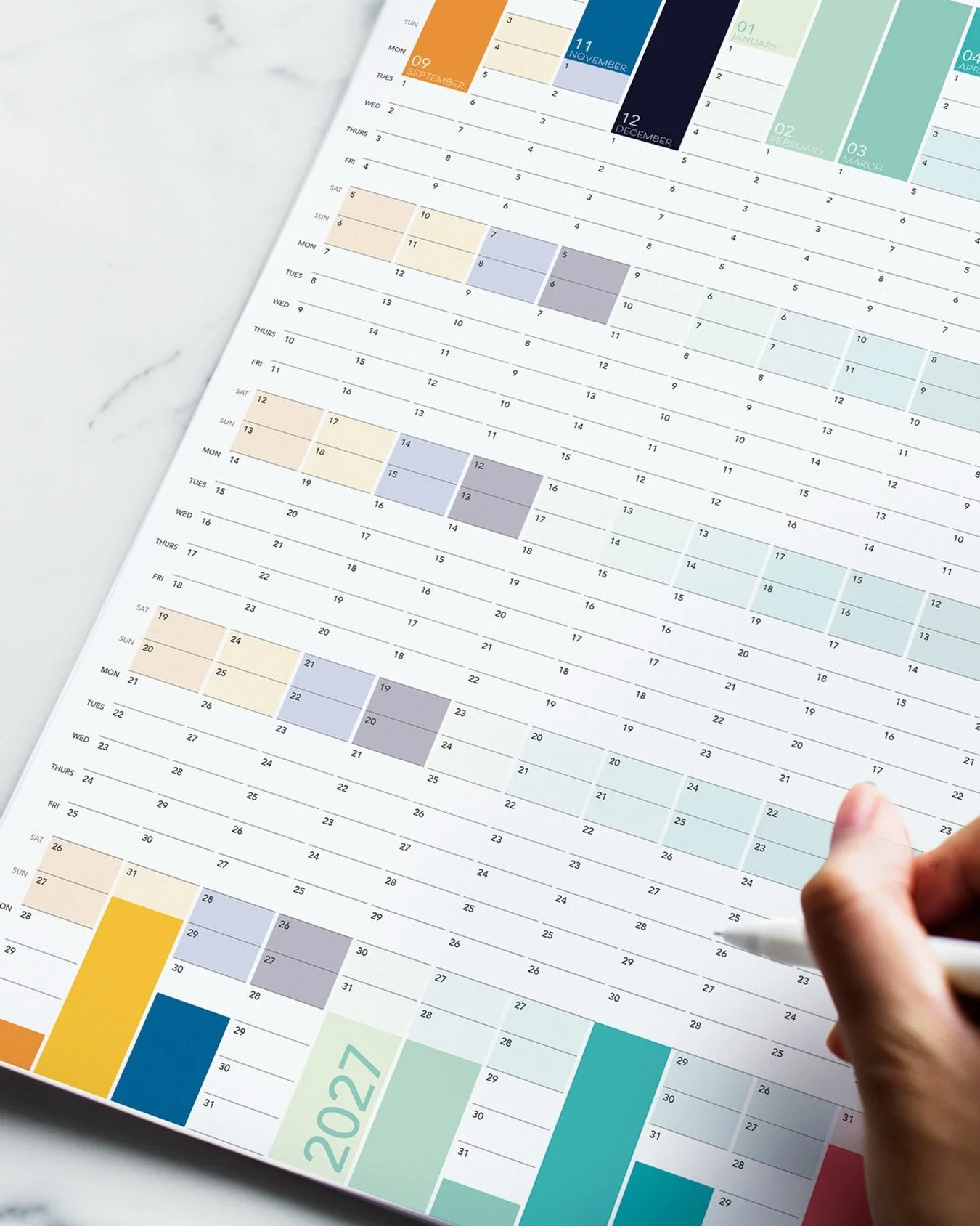 Order before 16 August and get 10% off your academic wall planner.  Also applies to 2027 and 2028 planners.

One wall. One planner. The whole academic year, at a glance.

This is the one my customers come back for, year after year ... and that makes 