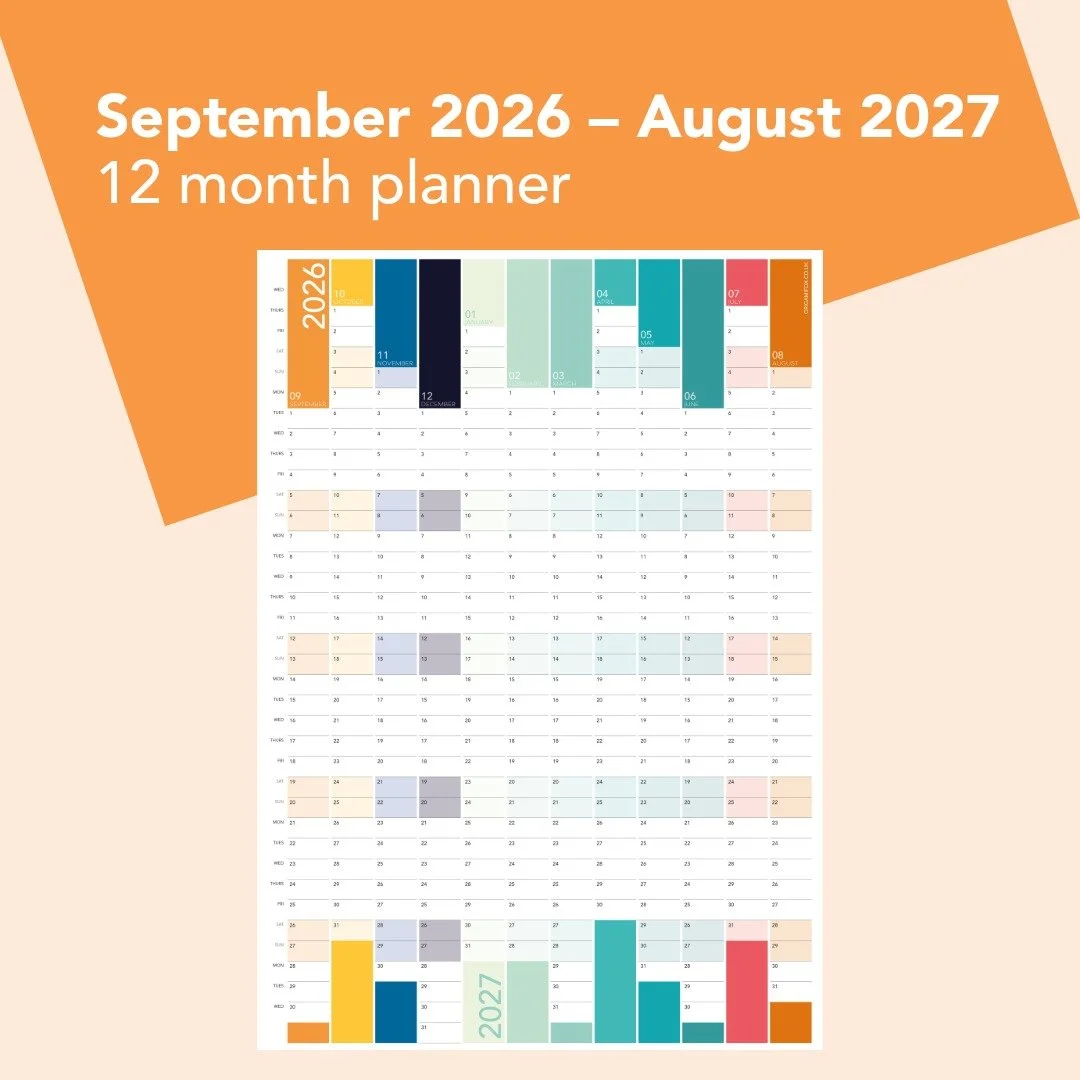The September Year Wall Planner (Printable)