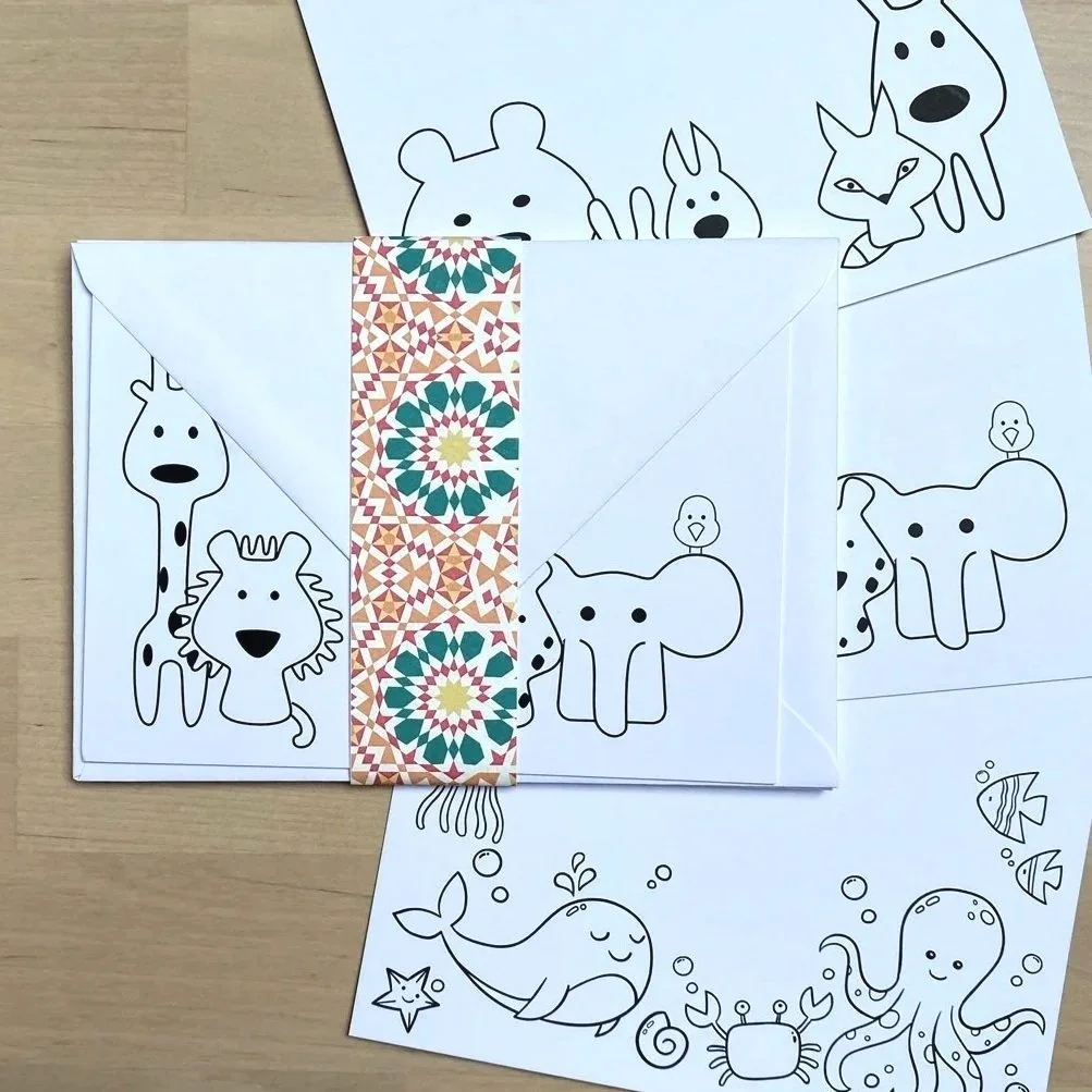origami-fox-stationery-super-seconds-festival-animal-line-up-cards-belly-band.jpg
