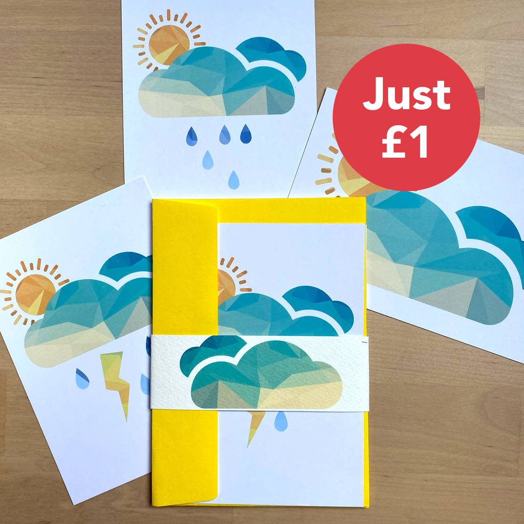 Weather Greeting Cards (pack of 3 with envelopes)