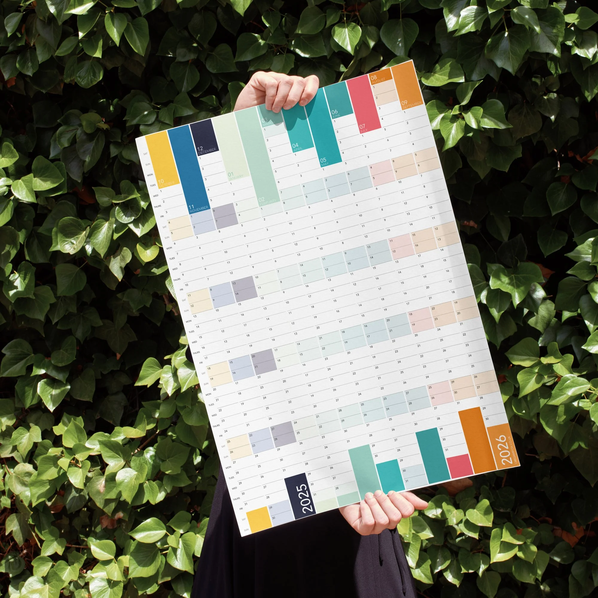 origami-fox-12-month-September-2025-wall-planner-size-guide-A2.jpg