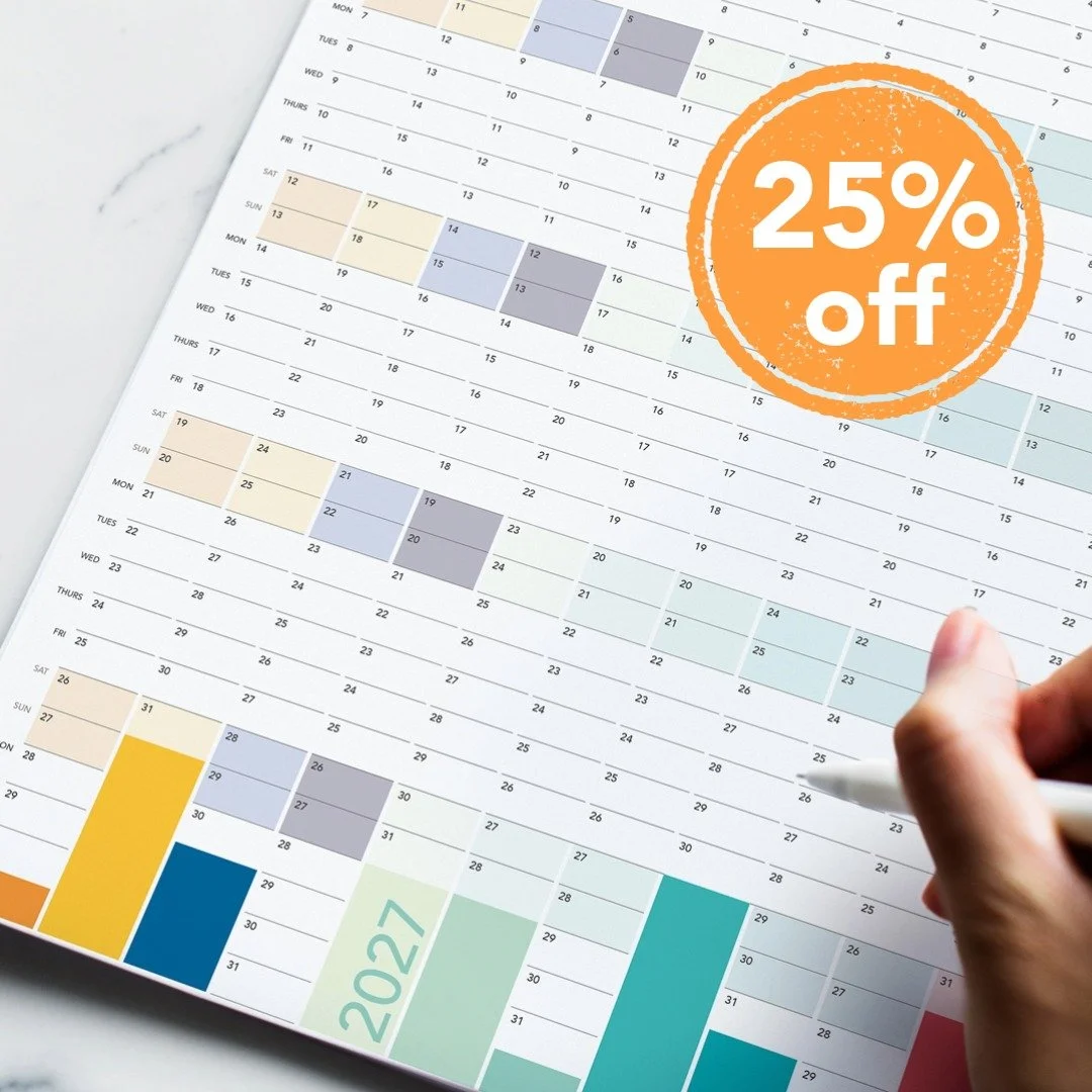The October Wall Planner - 1 Oct 2026 to 30 Sept 2027