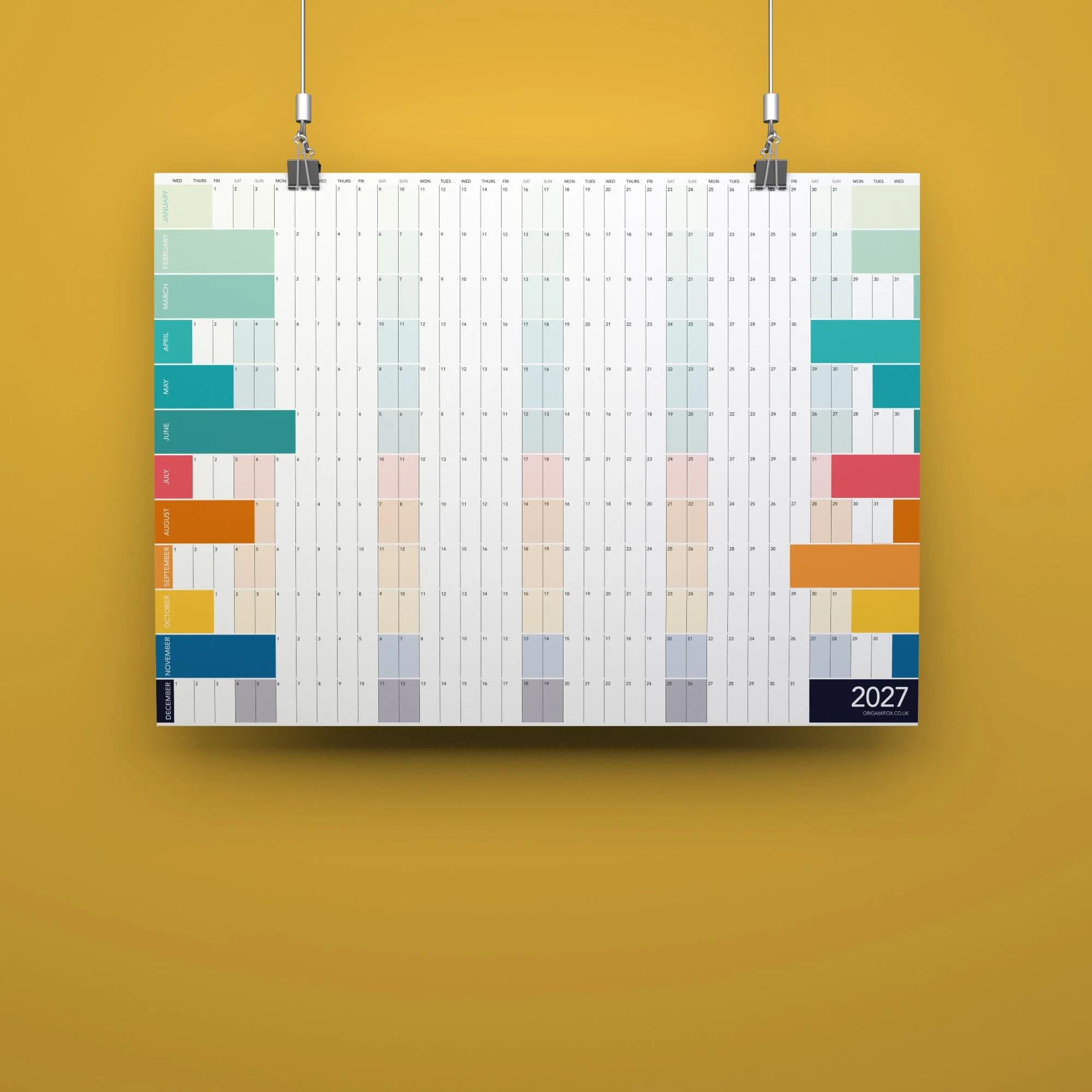 2027 Wall Planner (landscape)