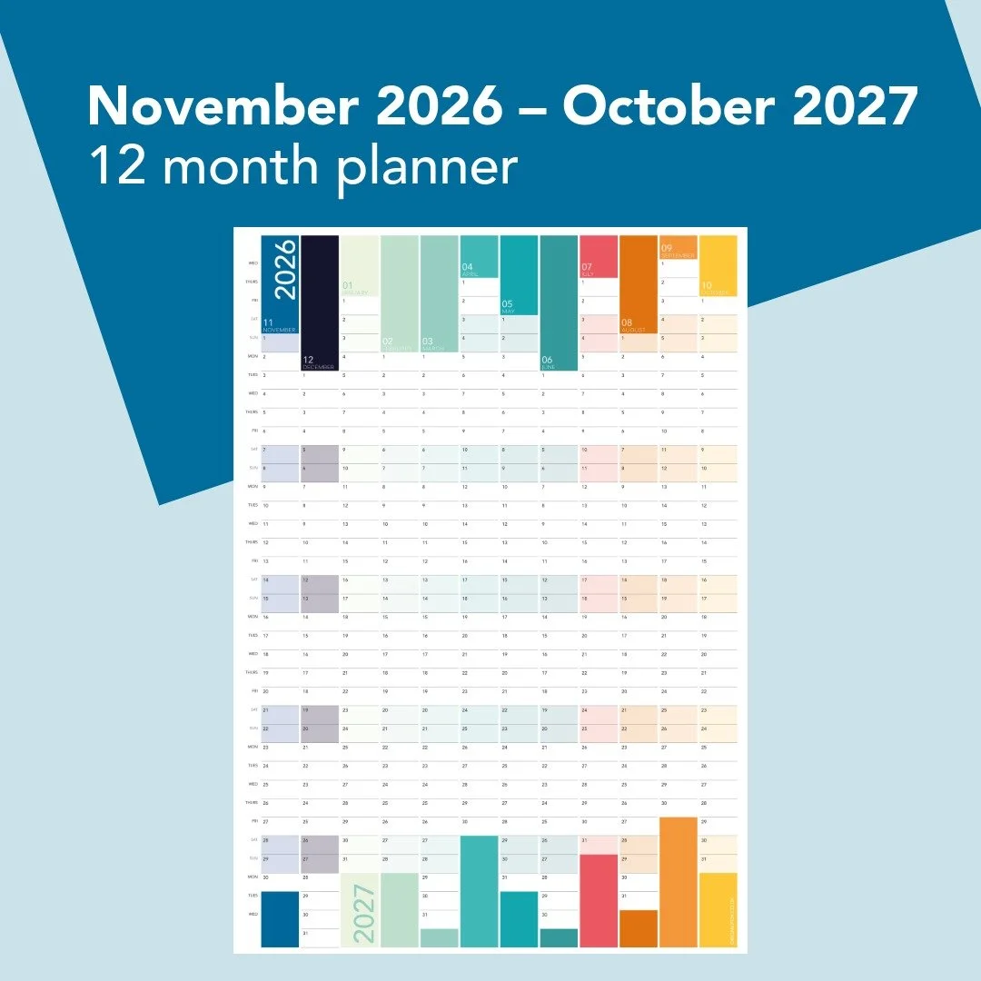 The November Year Wall Planner (Printable)