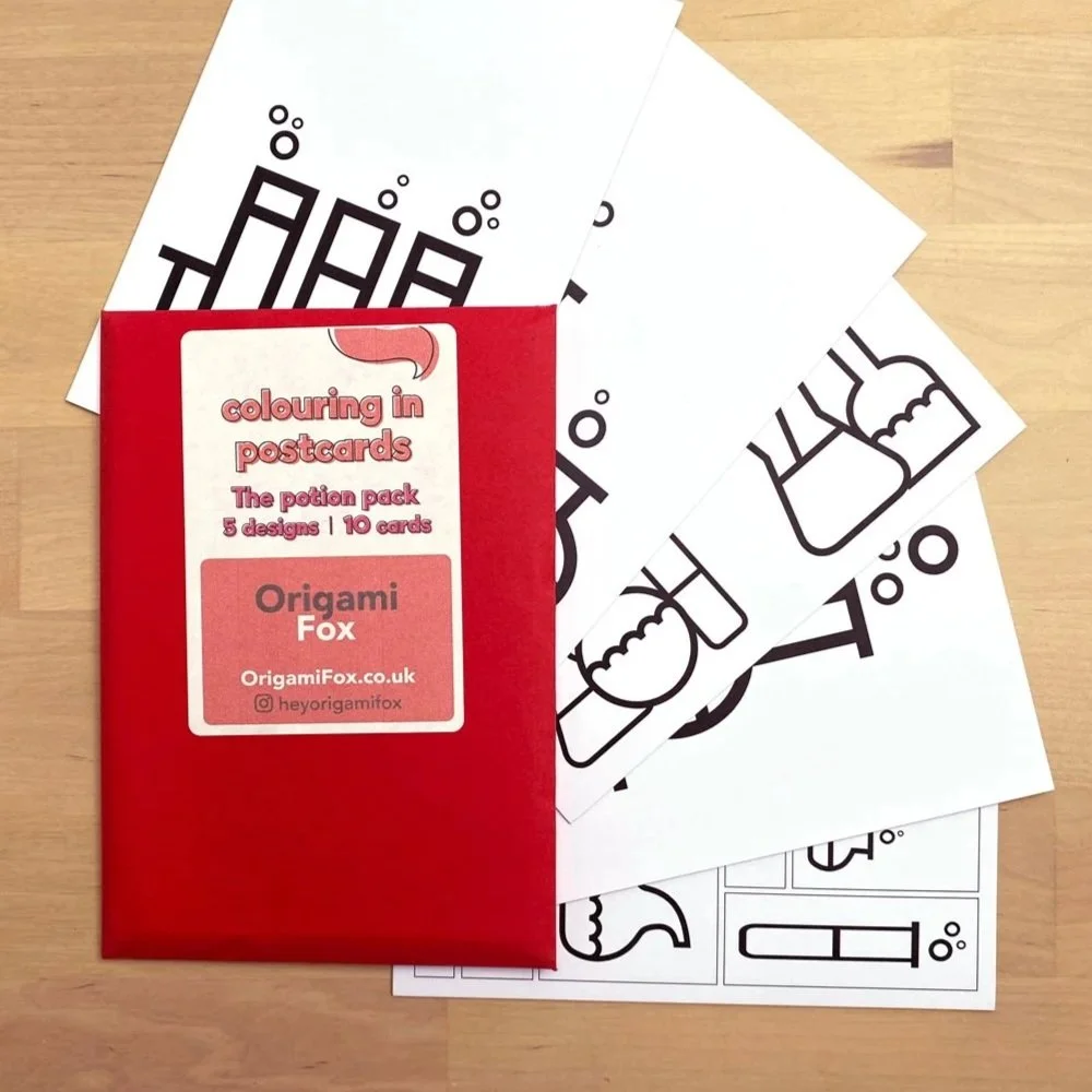 origami-fox-stationery-super-seconds-festival-potions-science-cards-envleope-5-open-postcards-POST.jpg