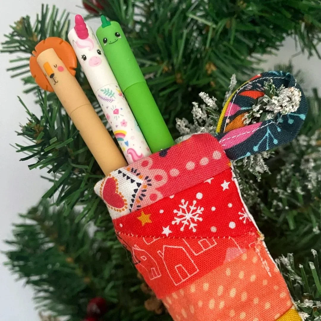 Origami-Fox-Stationery-Super-Seconds-Festival-mini-stockings-on-tree-with-pens-POST.jpg