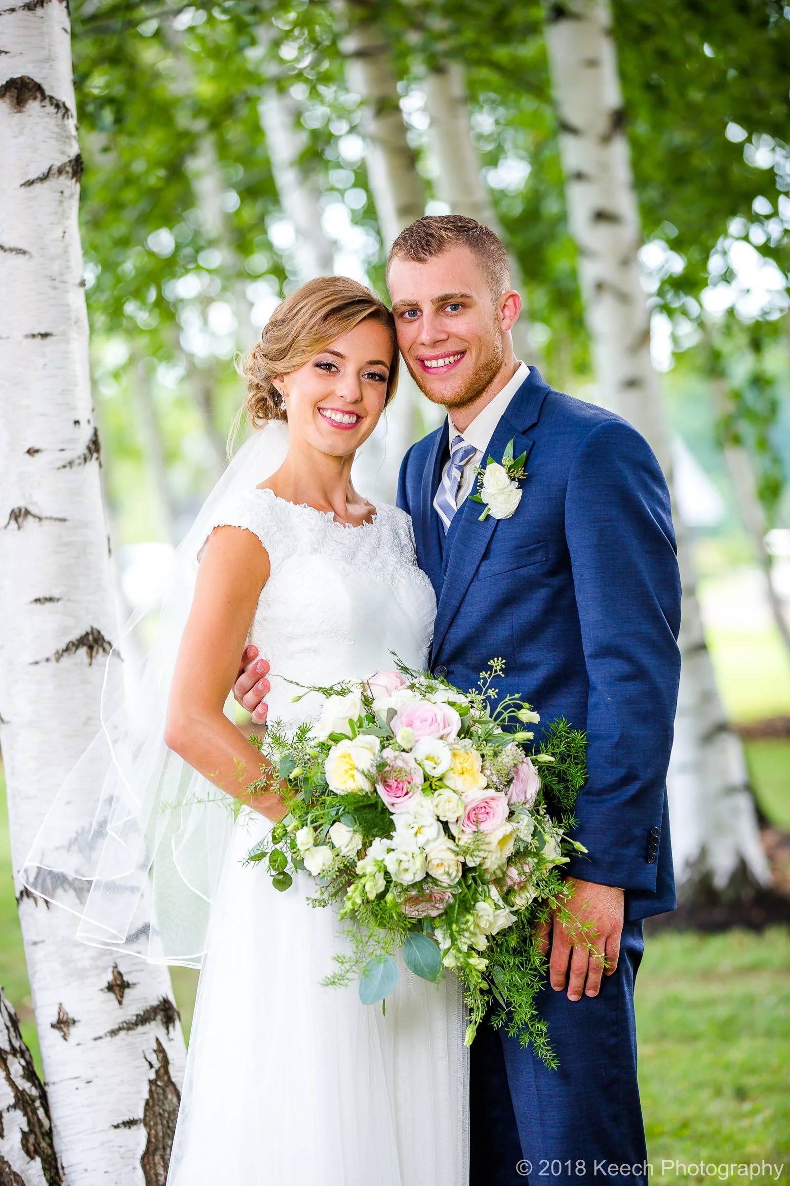 Jillian and Jordan in our magical birch forest