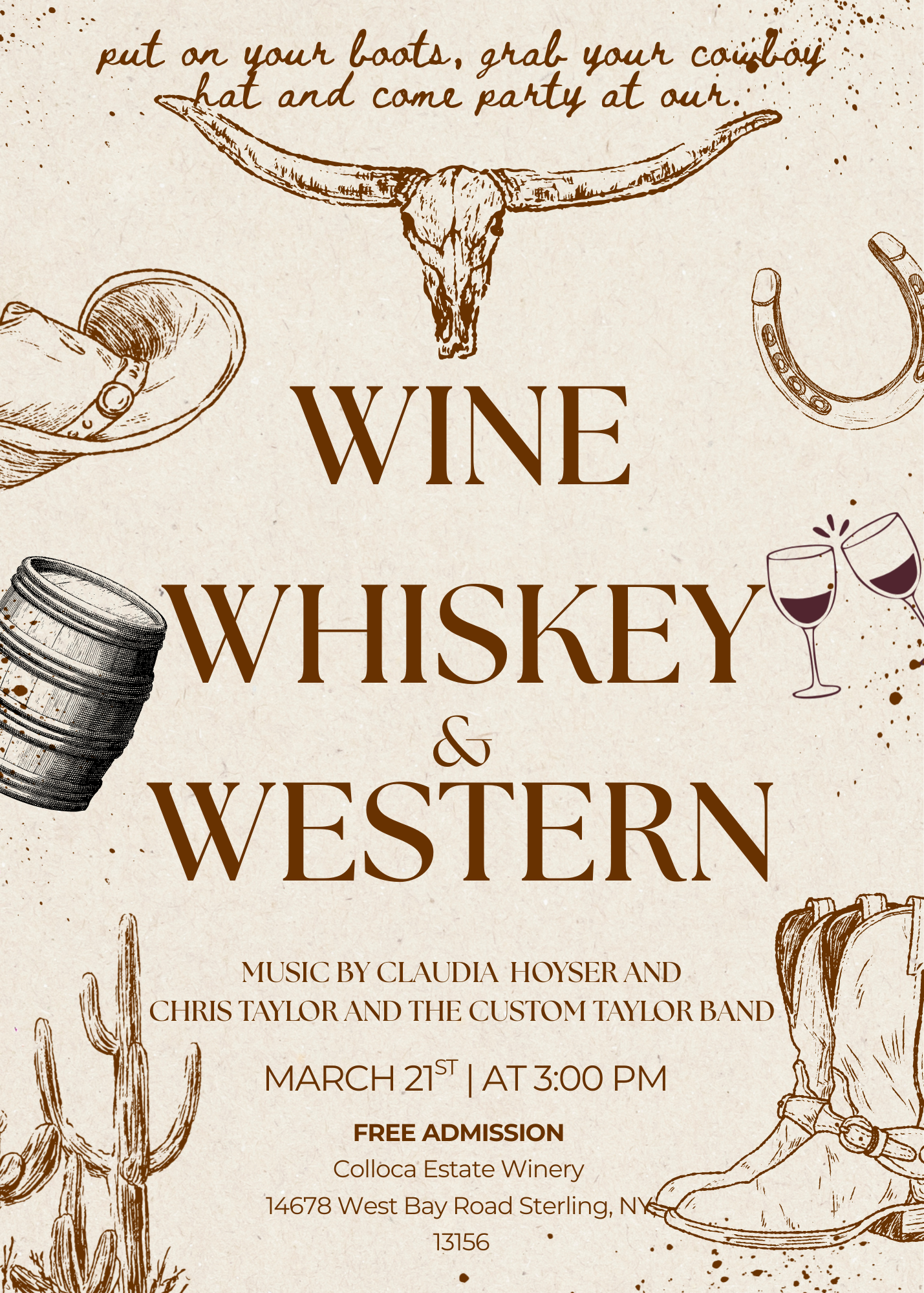 Wine, Whiskey &amp; Western Night
