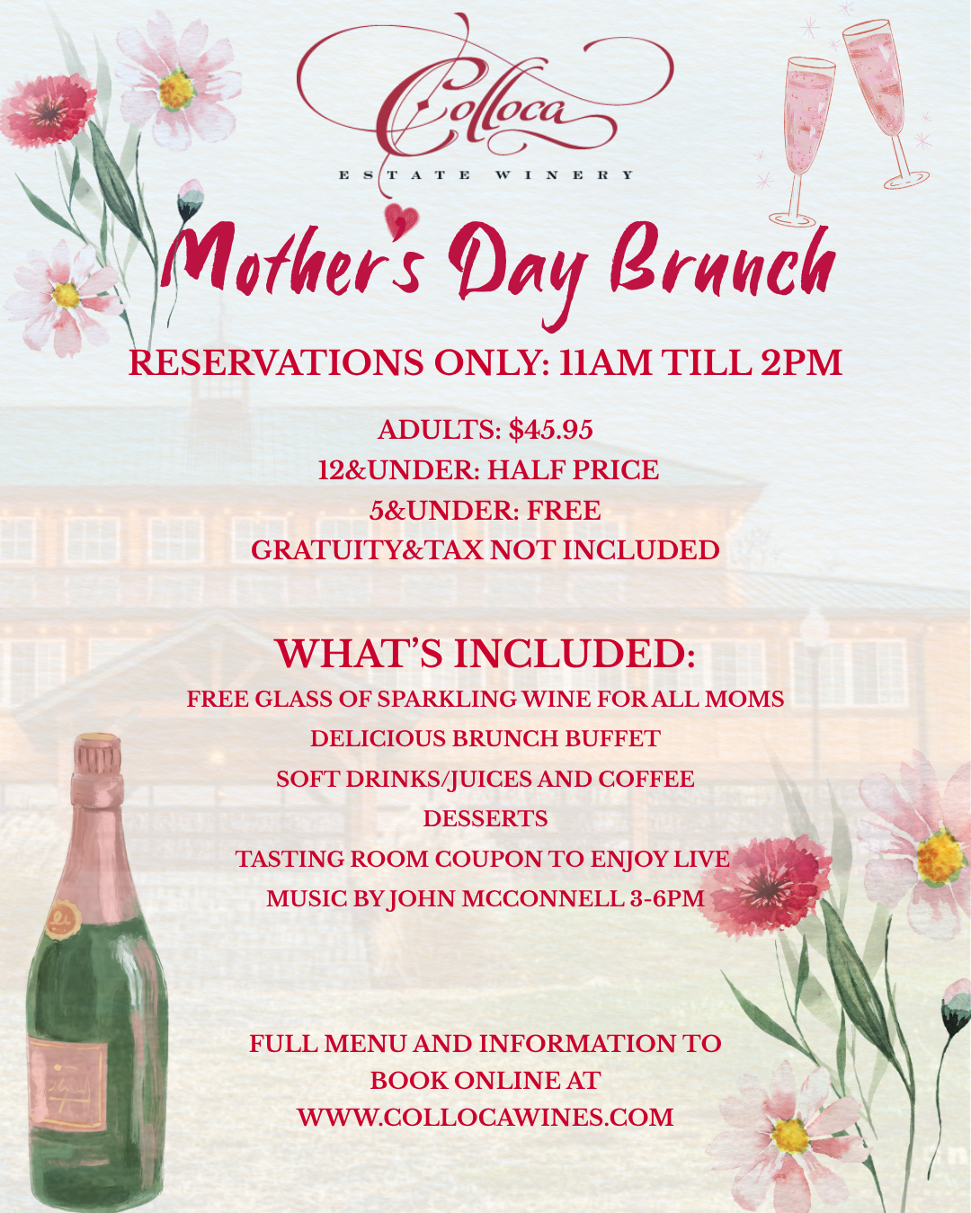 Mother's Day Brunch May 10th, 2026