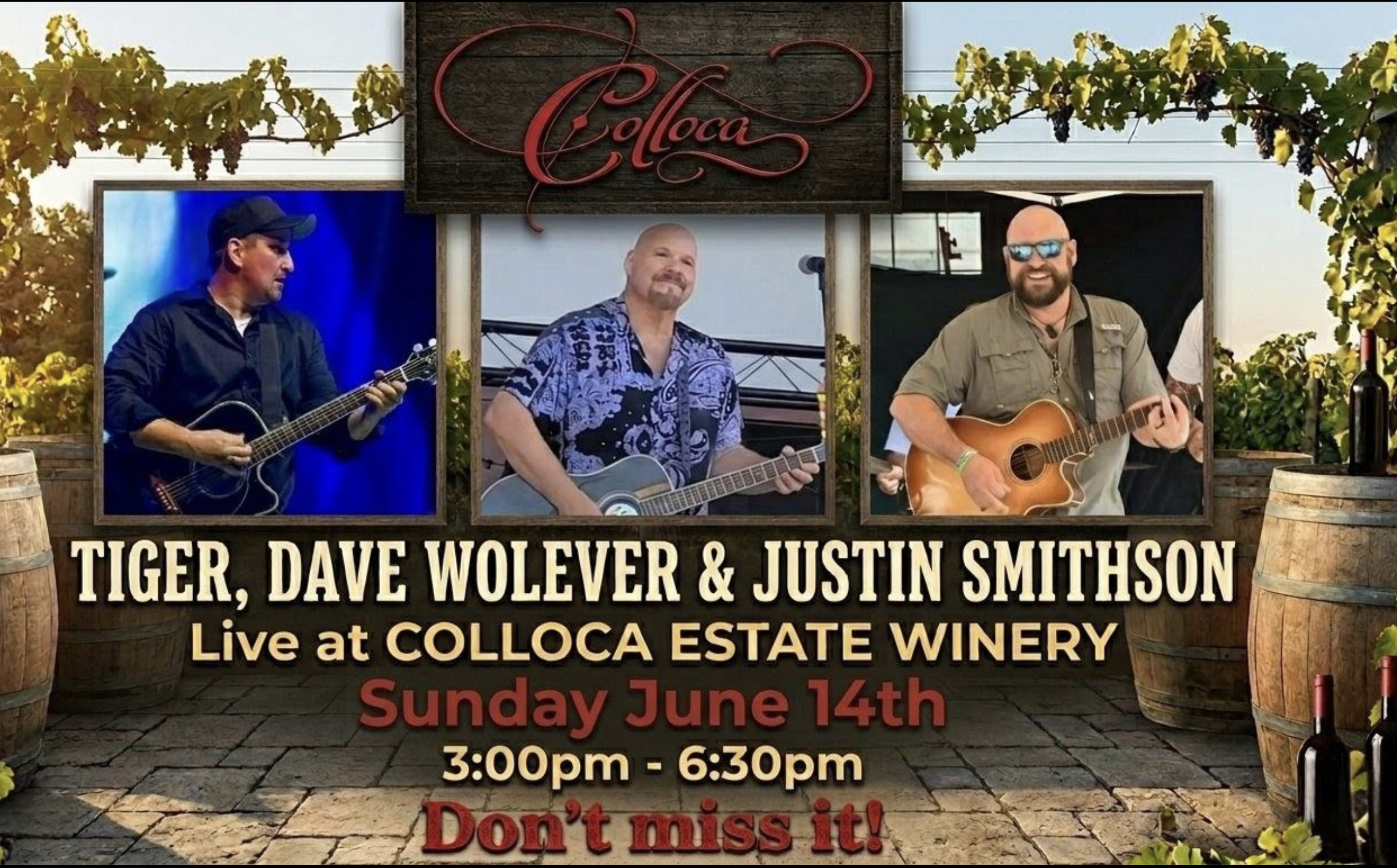 Sunday Funday live music with Tiger, Justin &amp; Dave