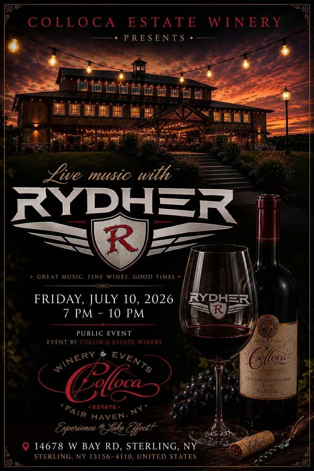 Friday night fun with live music from Rydher!!