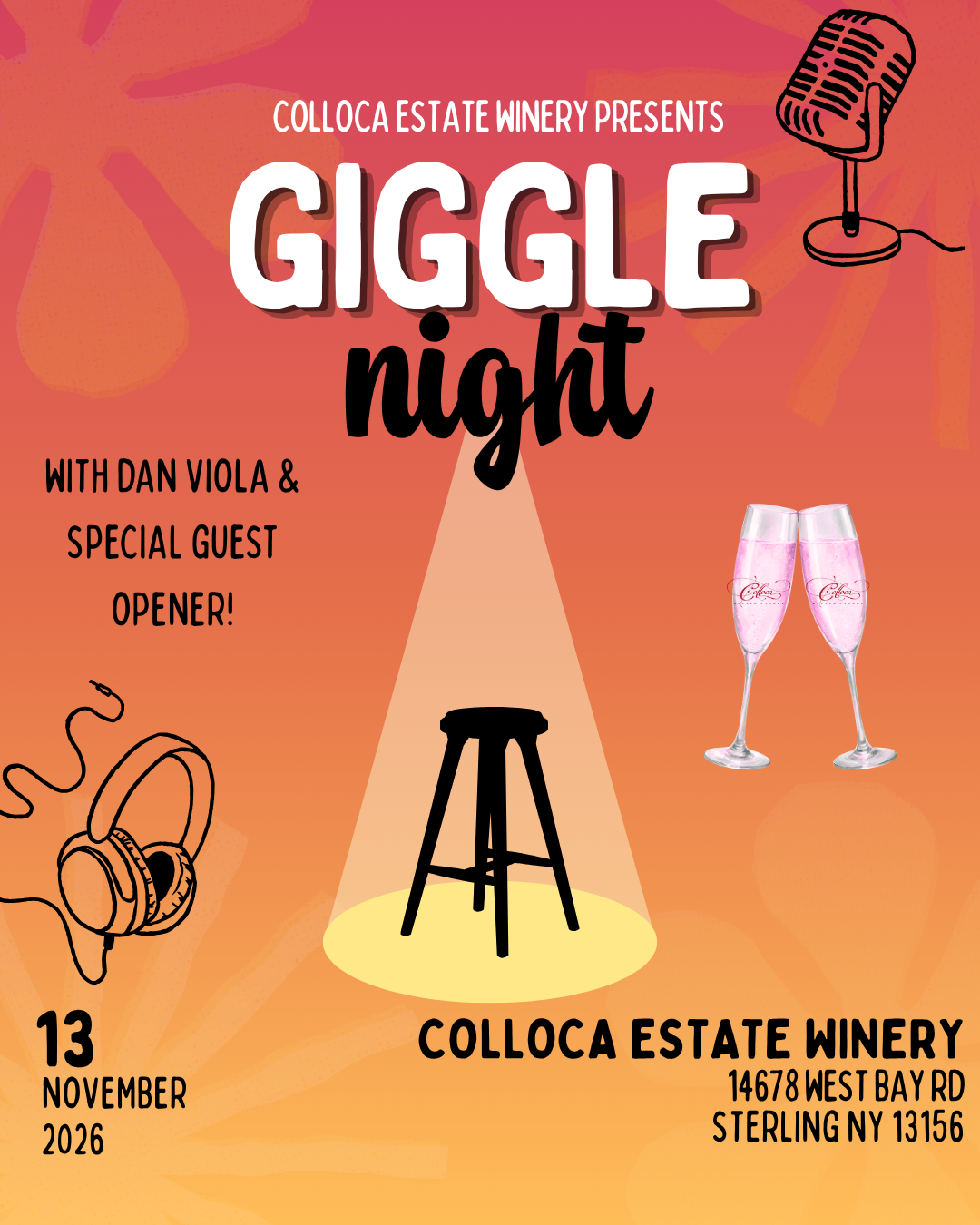 Giggle Night with Dan Viola Friday November 13th, 2026