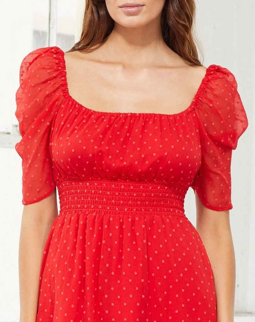 short red mini dress