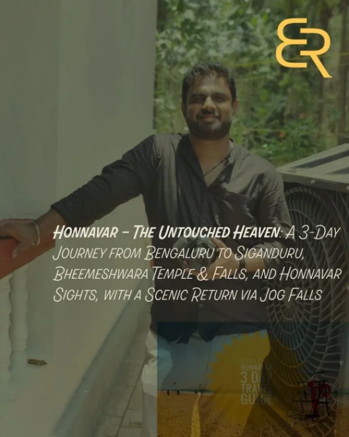 ✨ Honnavar &ndash; The Untouched Heaven ✨
Just dropped my latest travel guide! 🌿 A 3-day escape from Bengaluru covering Siganduru, Bheemeshwara Temple &amp; Falls, the serene vibes of Honnavar, and a breathtaking return via Jog Falls. 🌊🌄

📸 Dive 