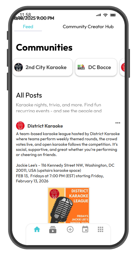 A place to explore recurring events that create community