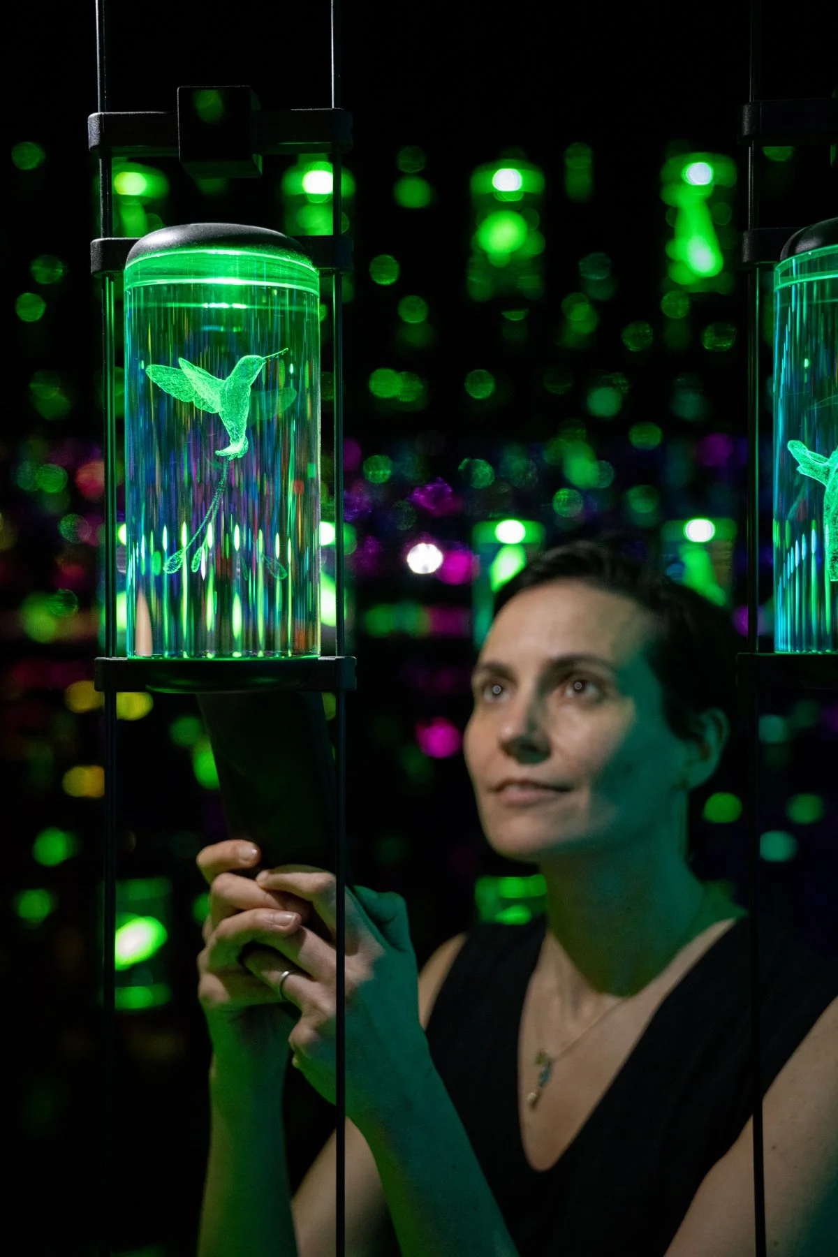  A visitor interacts with The Vault of Life. Image © Sandra Ciampone 2022 All Rights Reserved. 