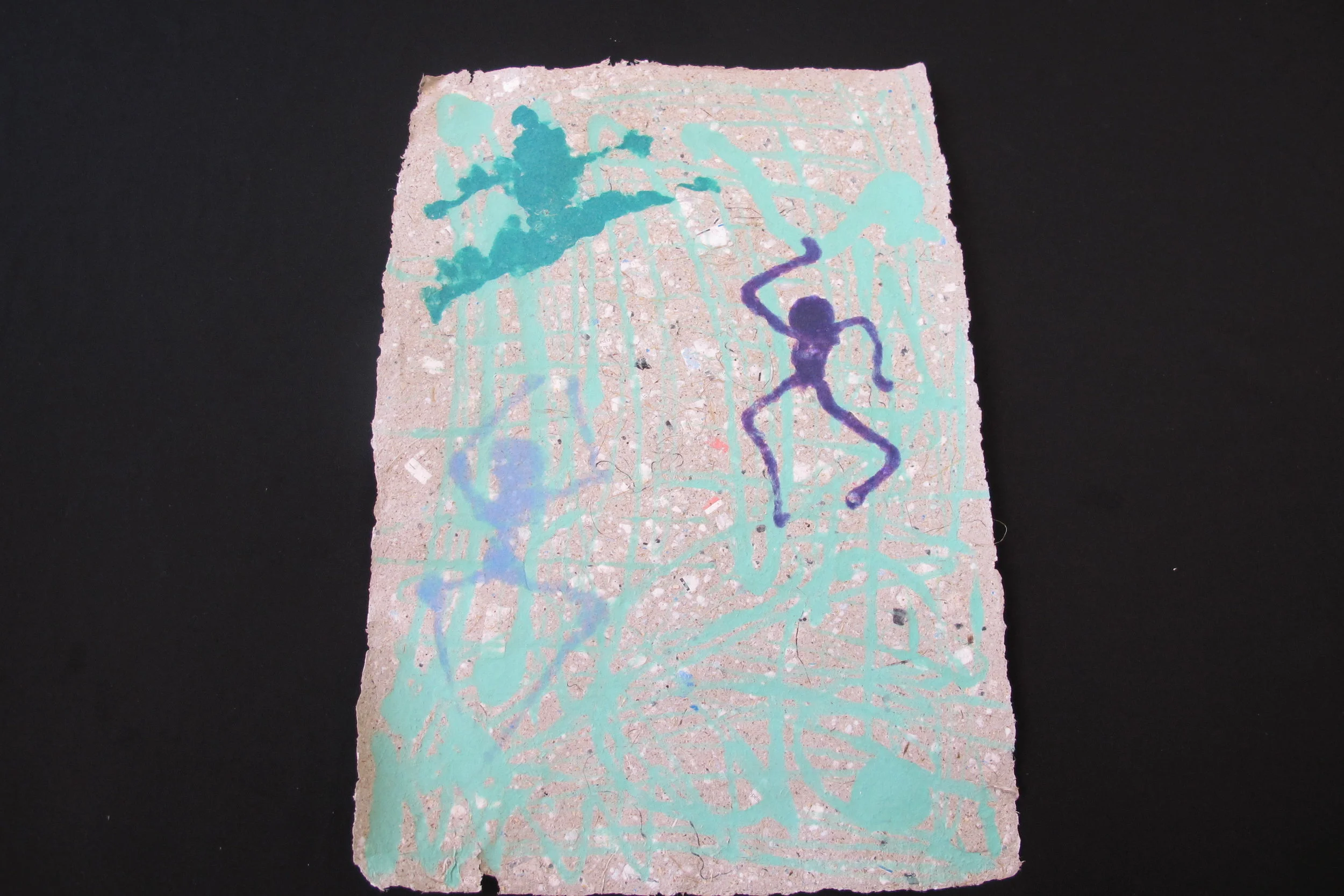   Untitled,  2016 recycled paper (handmade paper and pulp painting)  11.75 x 17.75 